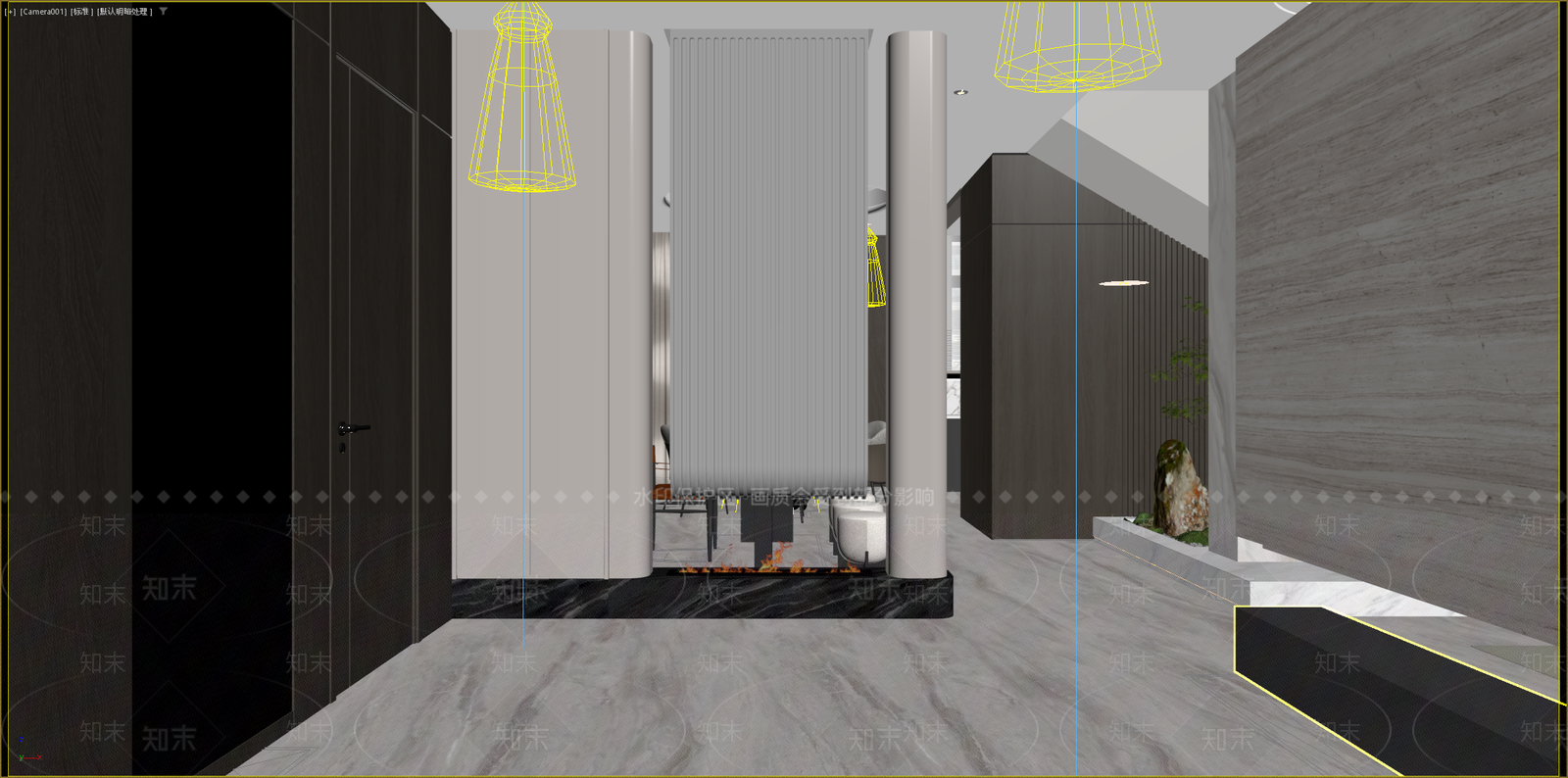 现代简约玄关3D模型下载【ID:1233278183】