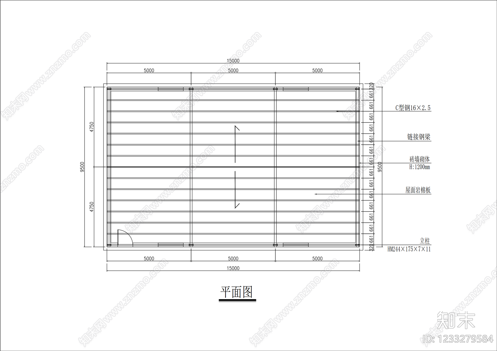钢结构cad施工图下载【ID:1233279584】