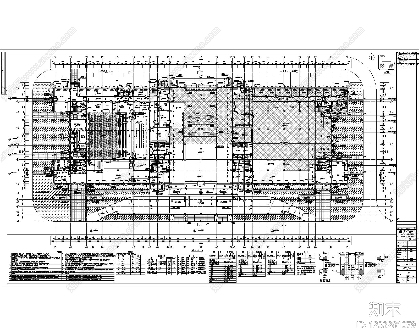 科研办公楼cad施工图下载【ID:1233281079】
