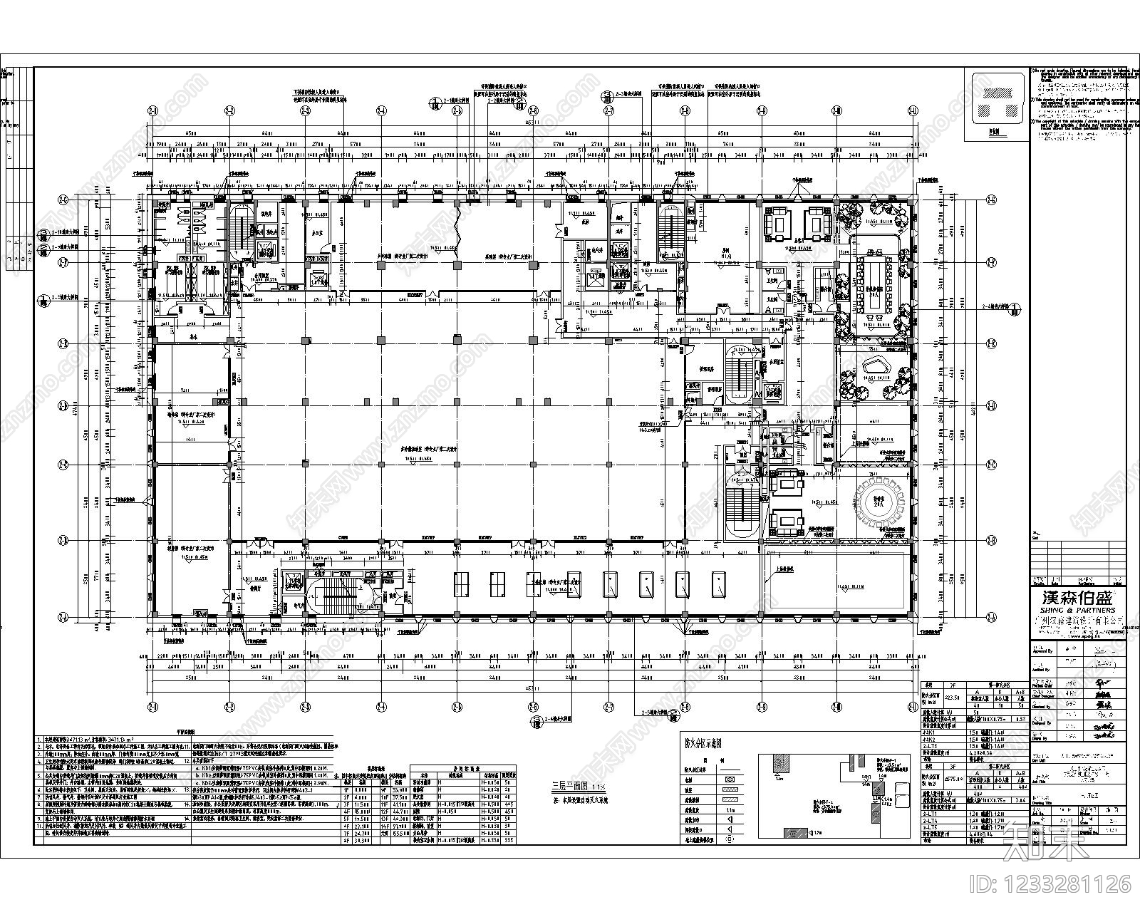 公寓建筑cad施工图下载【ID:1233281126】