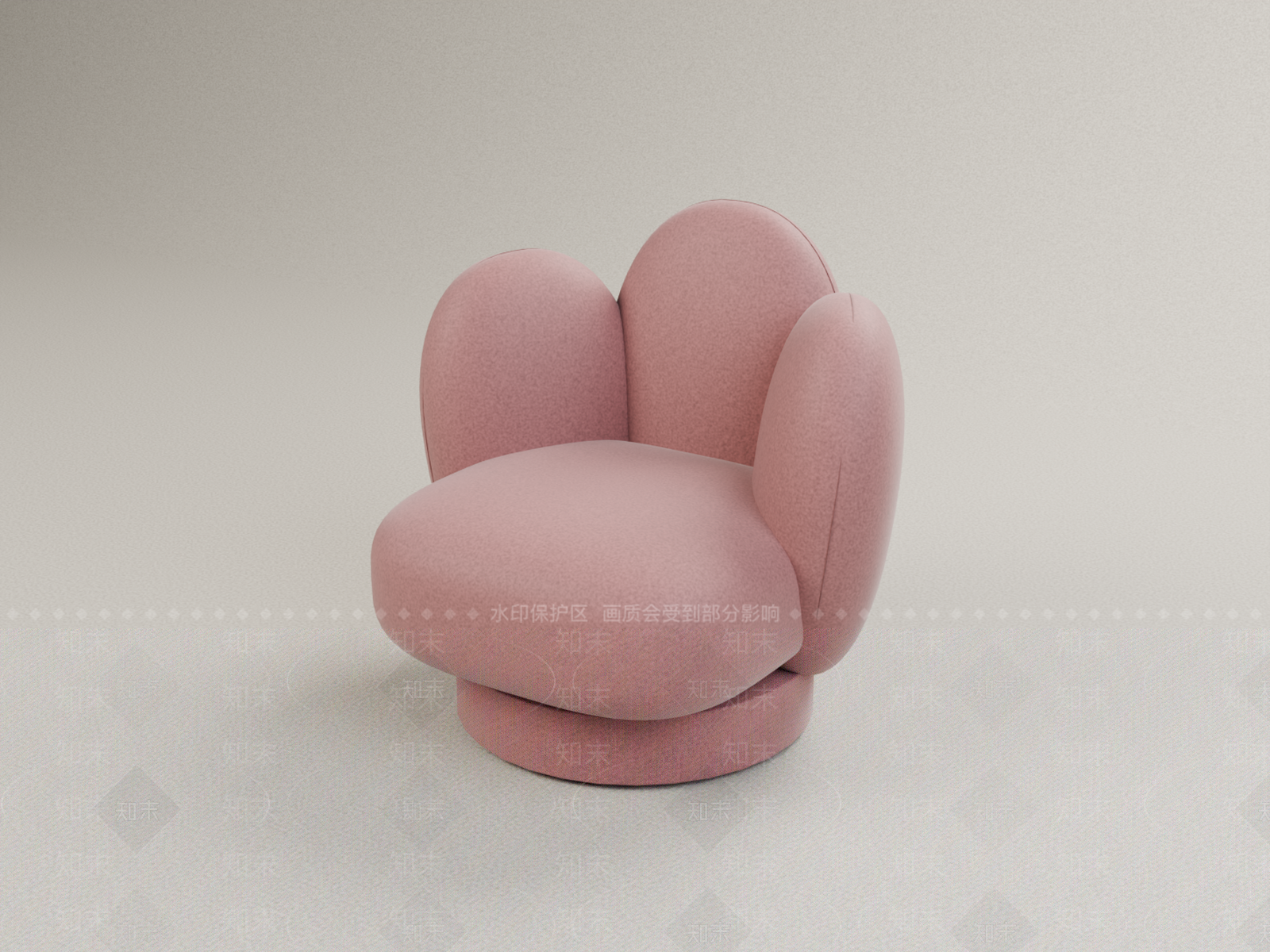 现代休闲椅3D模型下载【ID:1233283360】
