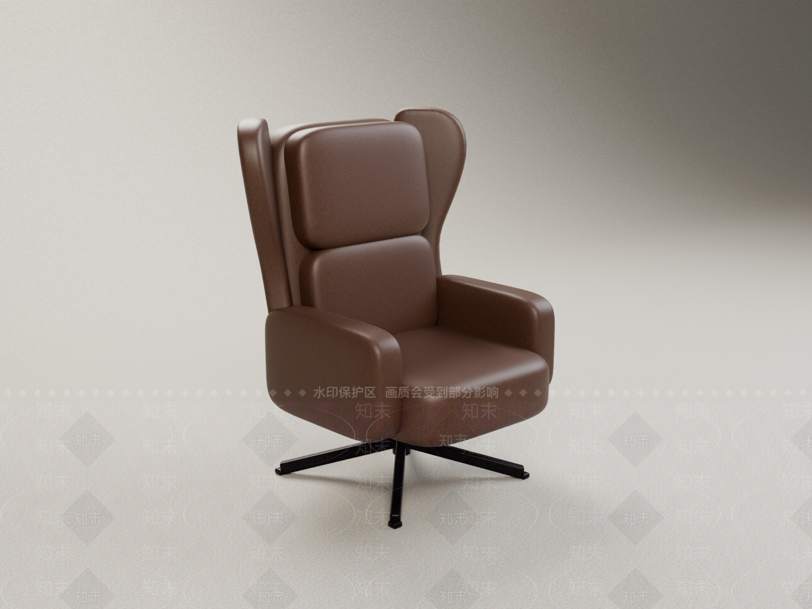 现代休闲椅3D模型下载【ID:1233283395】