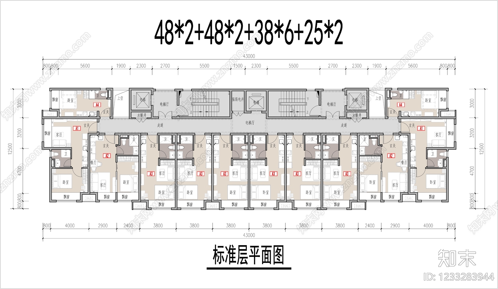 公寓建筑CAD图纸