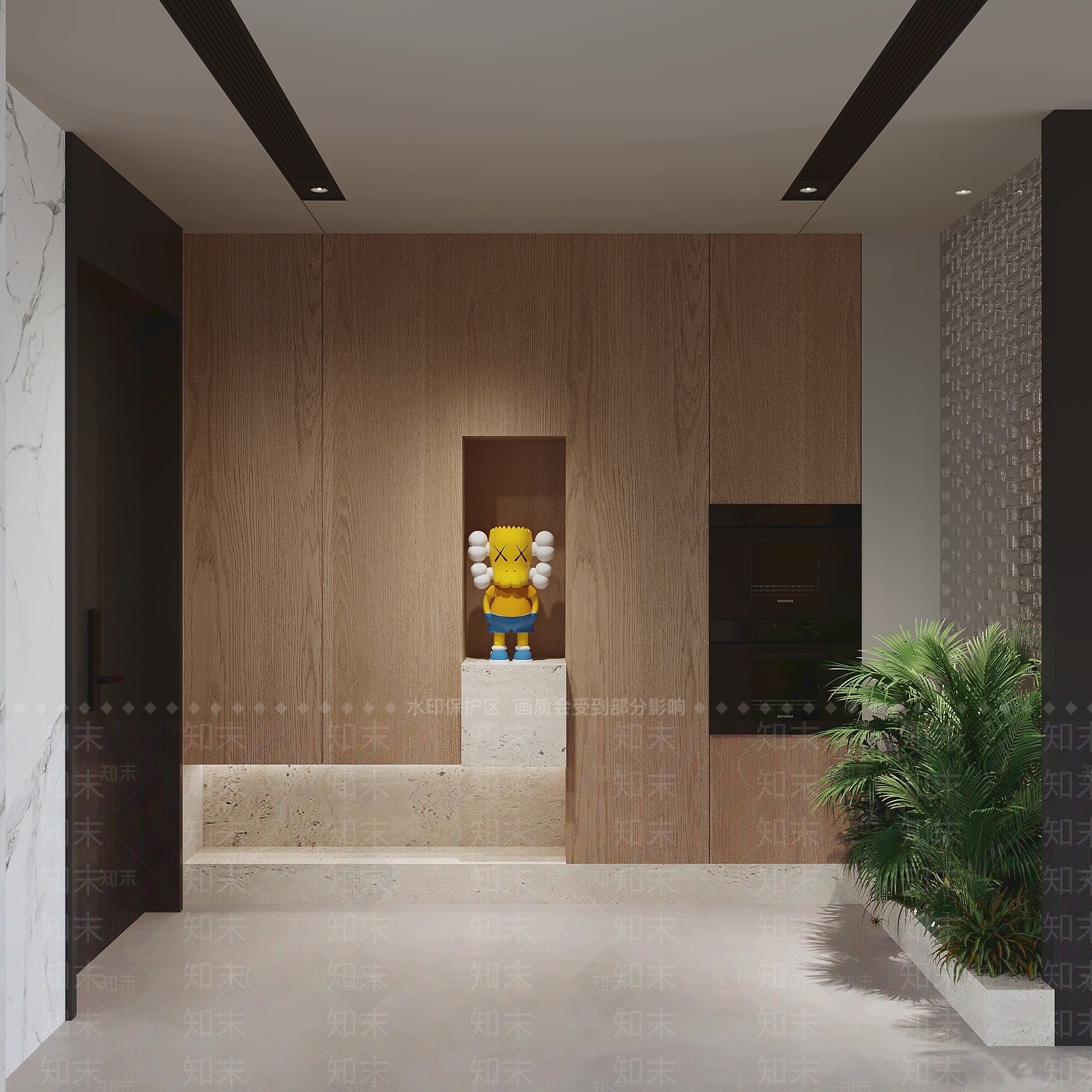 现代简约玄关3D模型下载【ID:1233286878】