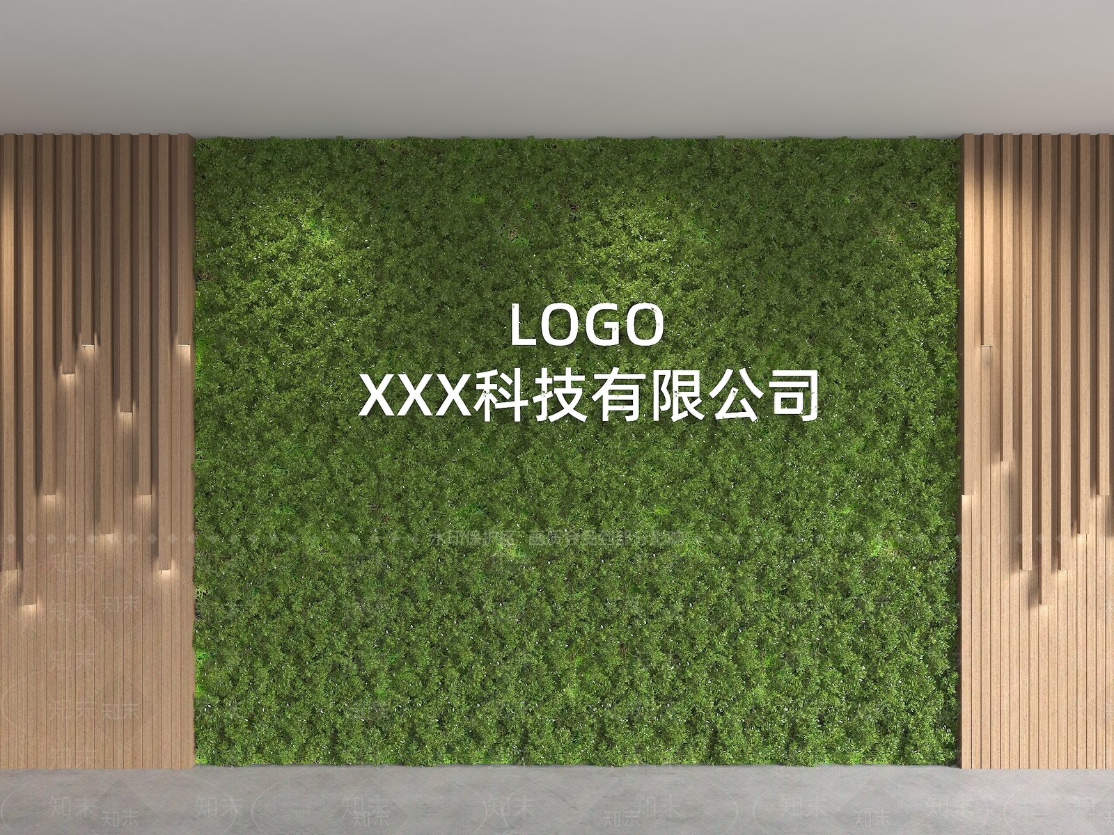现代简约形象墙3D模型下载【ID:1233287614】