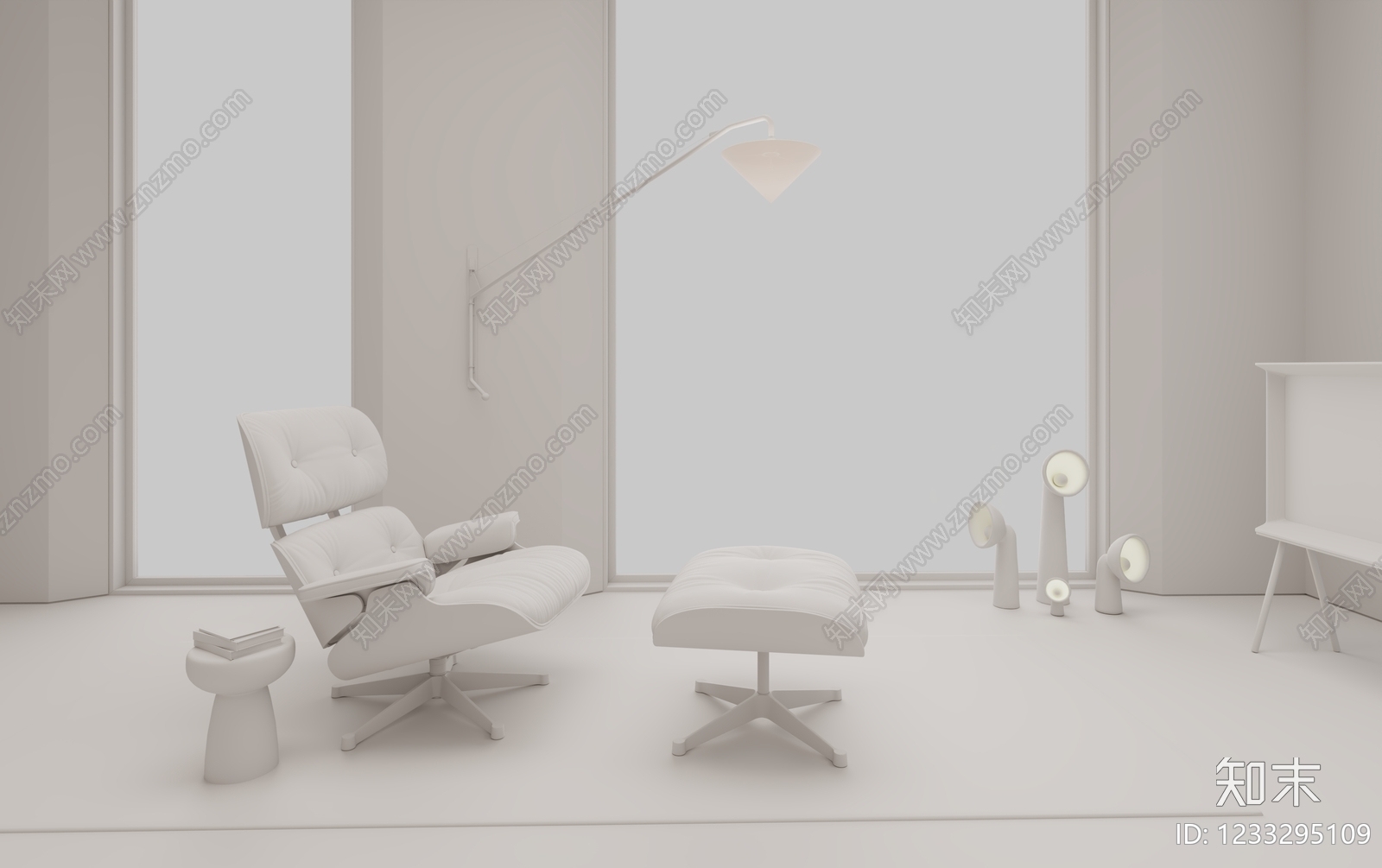 中古风壁灯3D模型下载【ID:1233295109】