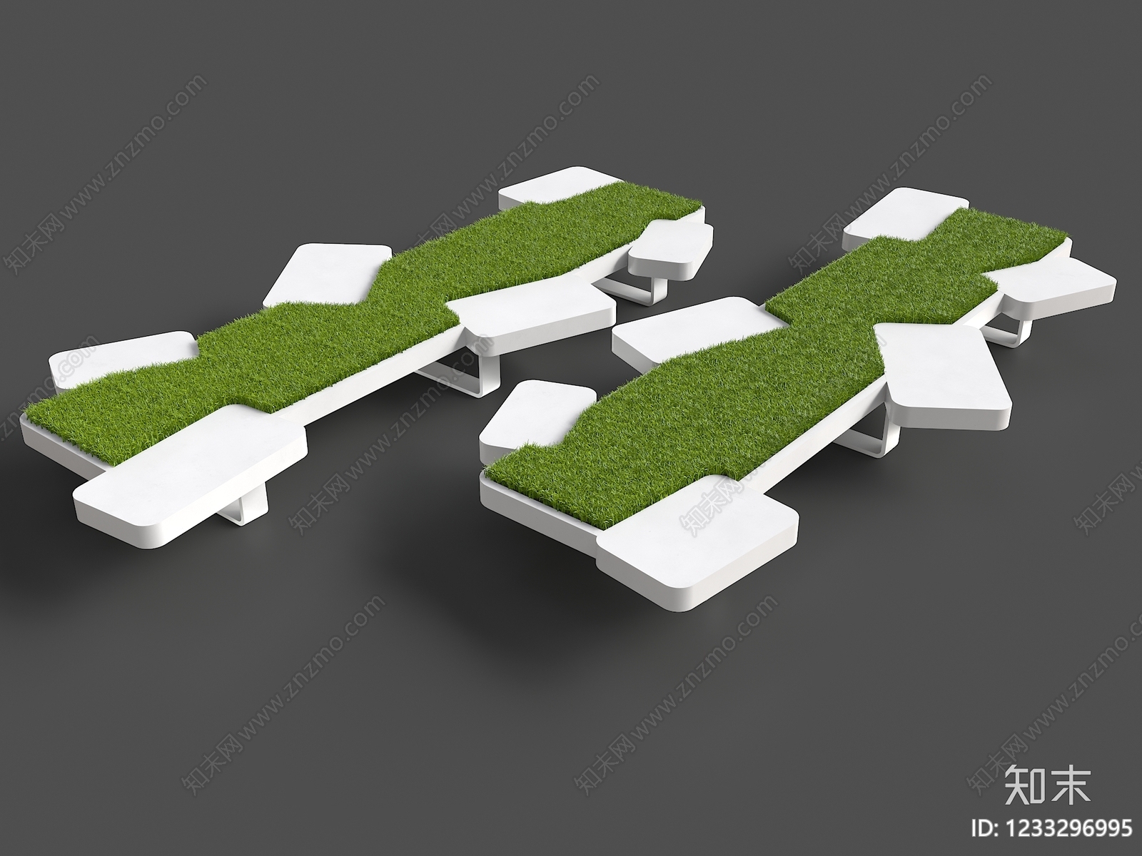 极简其他景观小品3D模型下载【ID:1233296995】