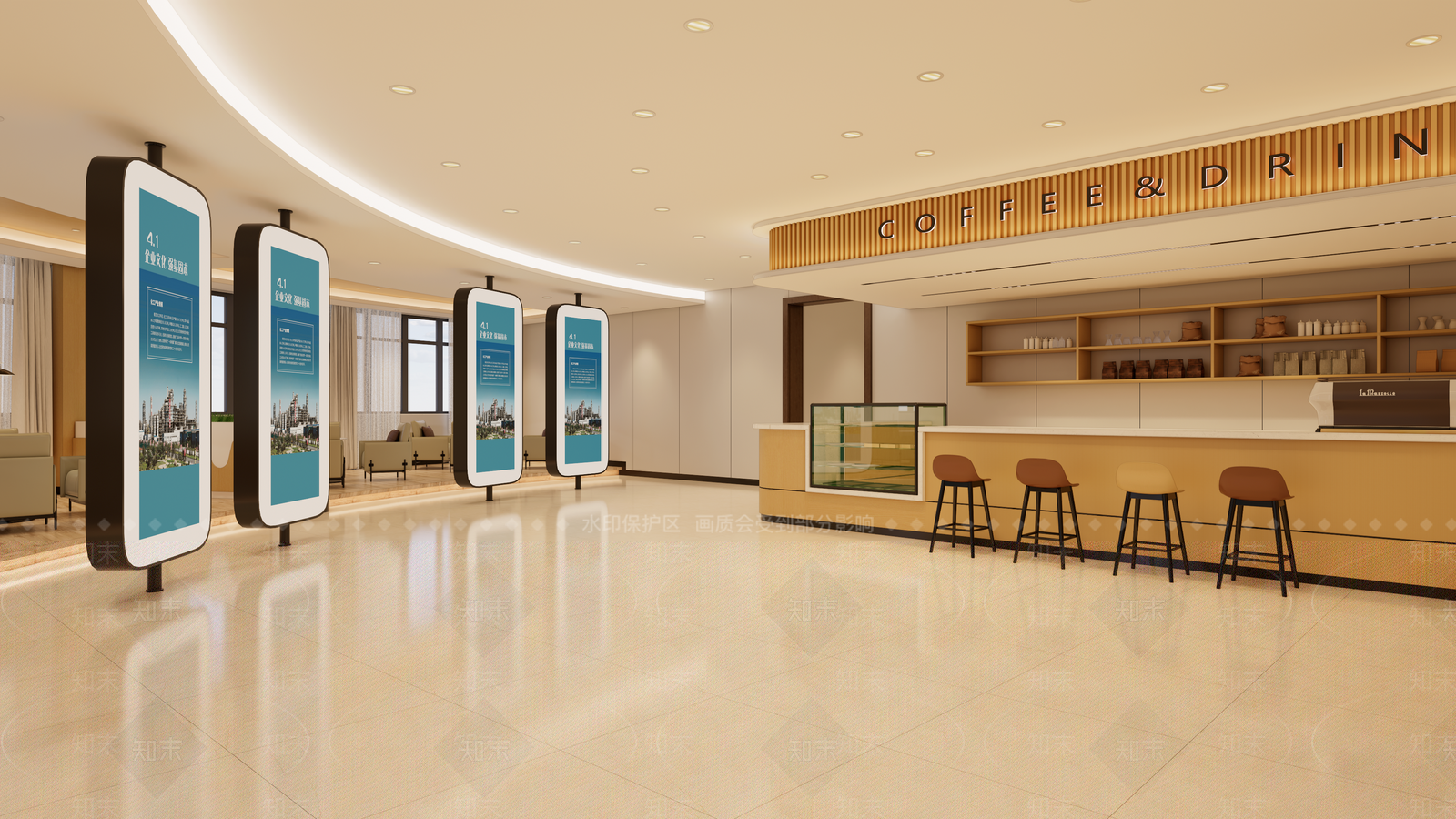 现代简约党建展厅SU模型下载【ID:1233298609】