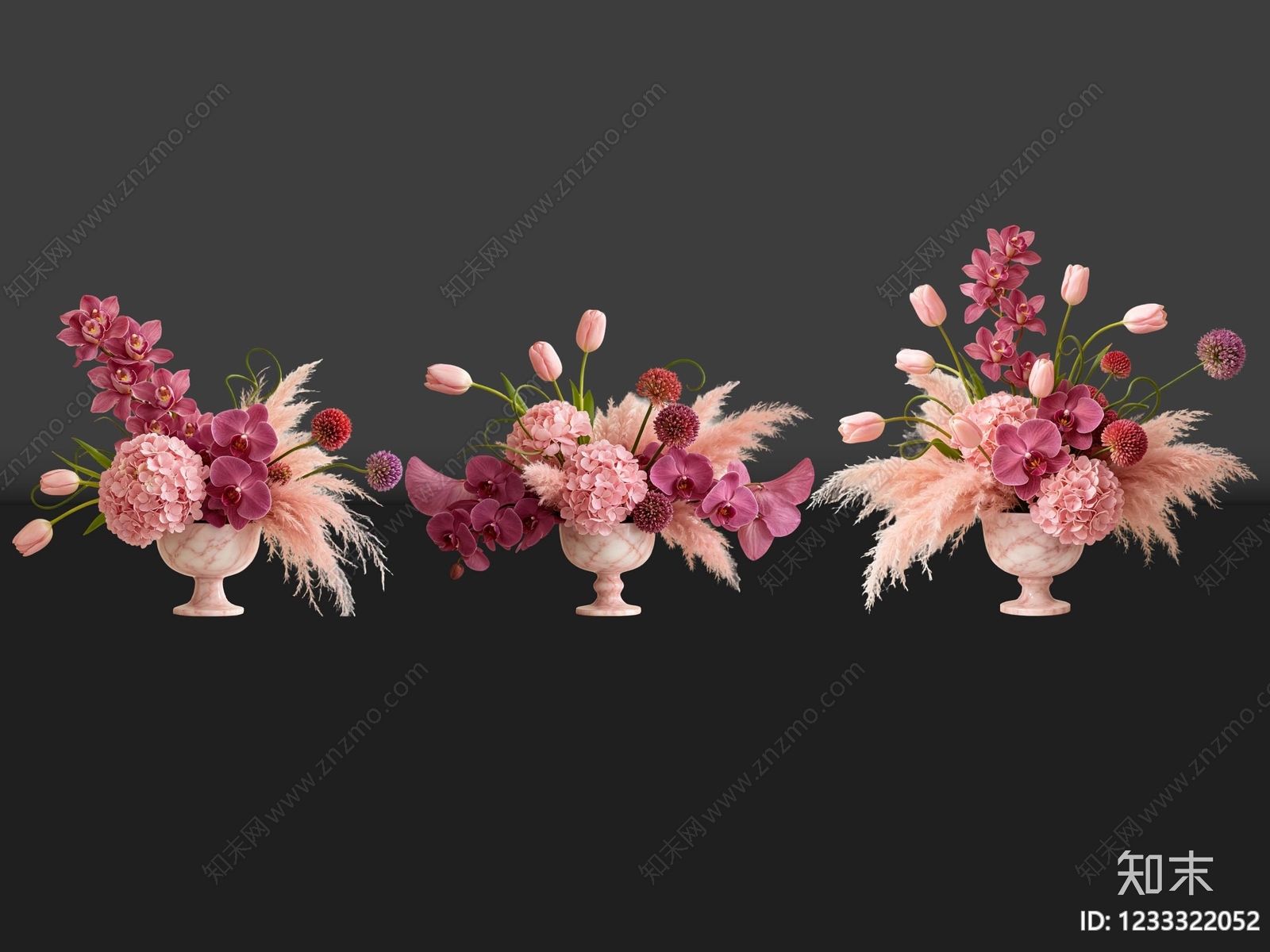 轻奢花瓶SU模型下载【ID:1233322052】