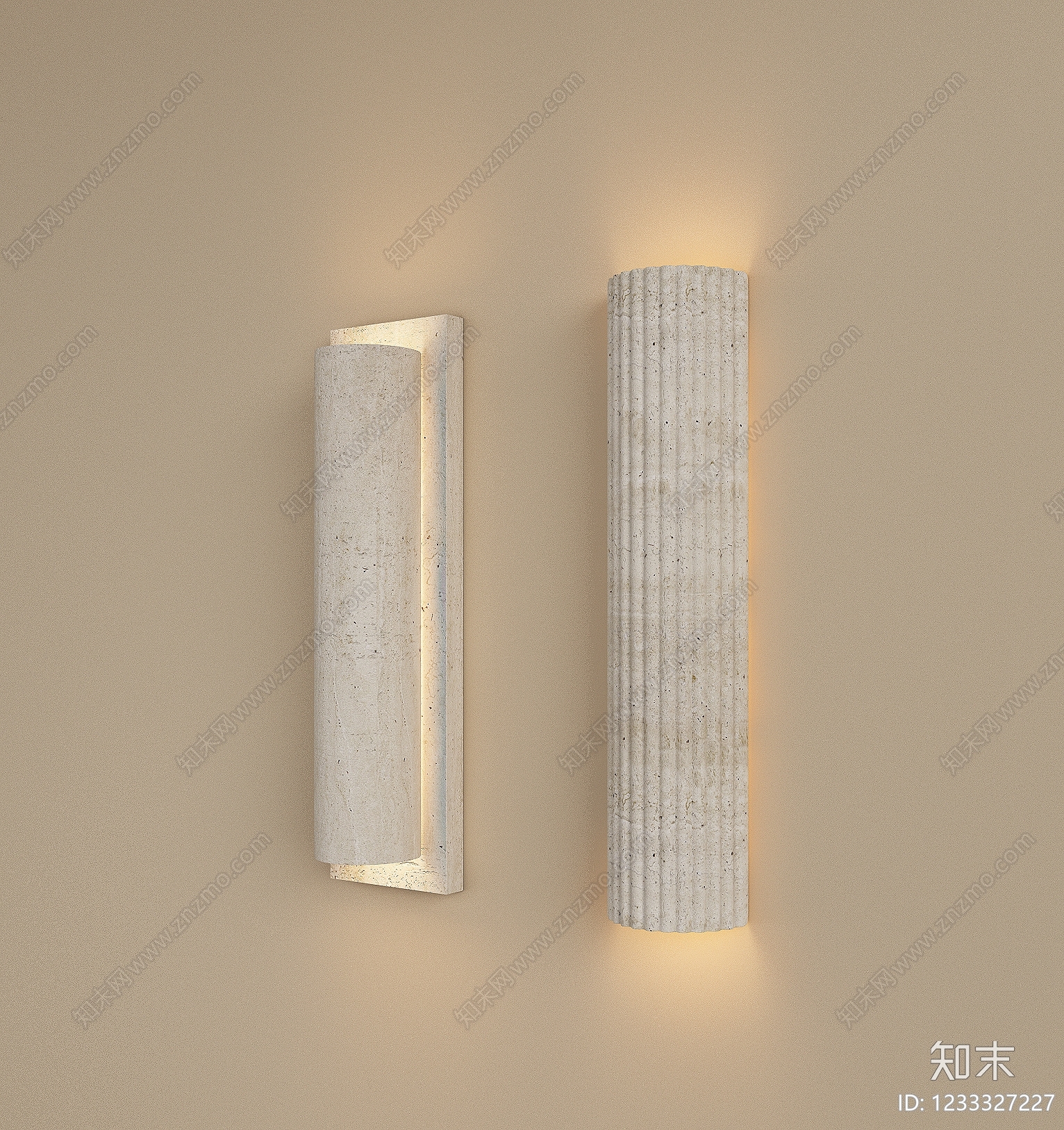 侘寂墙面壁灯SU模型下载【ID:1233327227】
