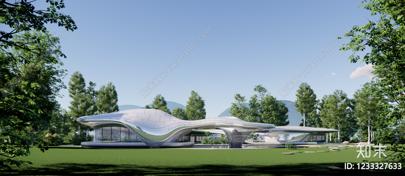 未来主义其他公共建筑SU模型下载【ID:1233327633】