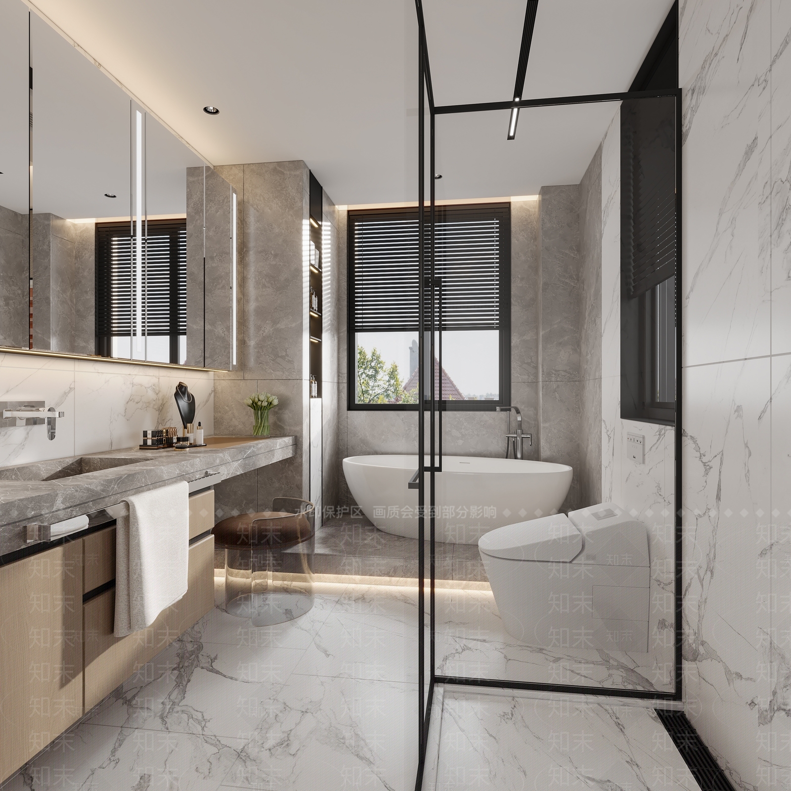 现代简约家居卧室3D模型下载【ID:1233327142】