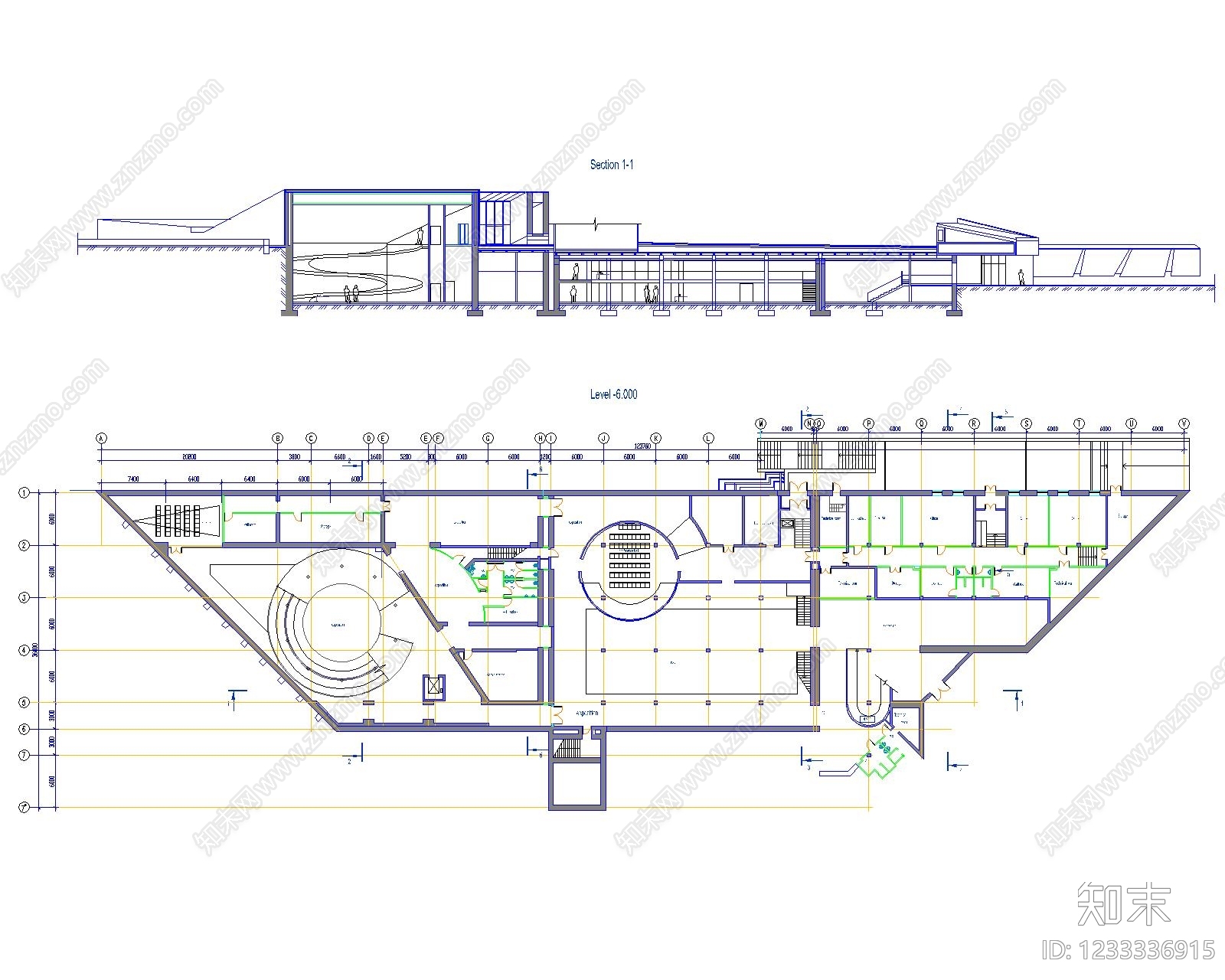 博物馆建筑CAD图纸