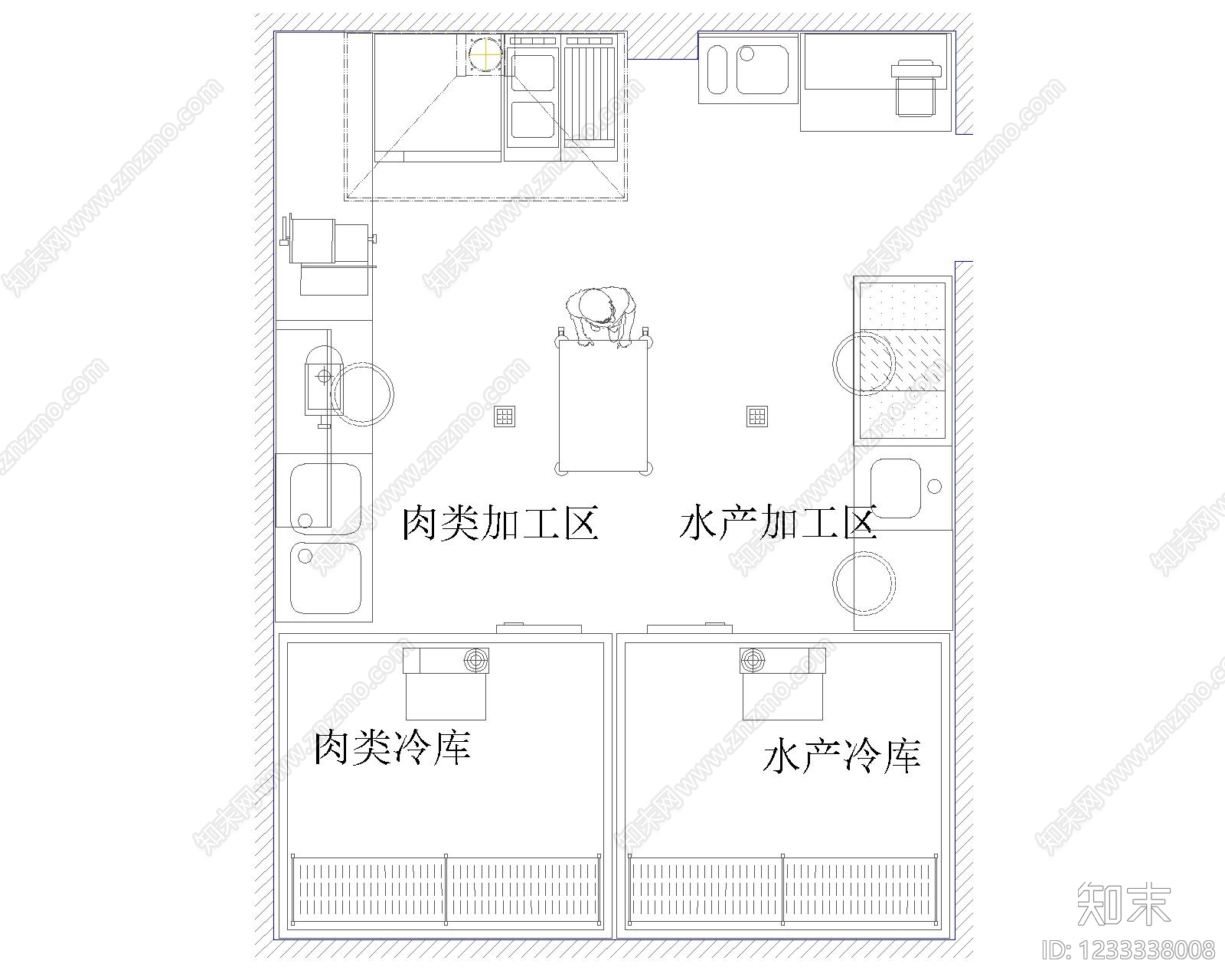 厨房设施CAD图纸