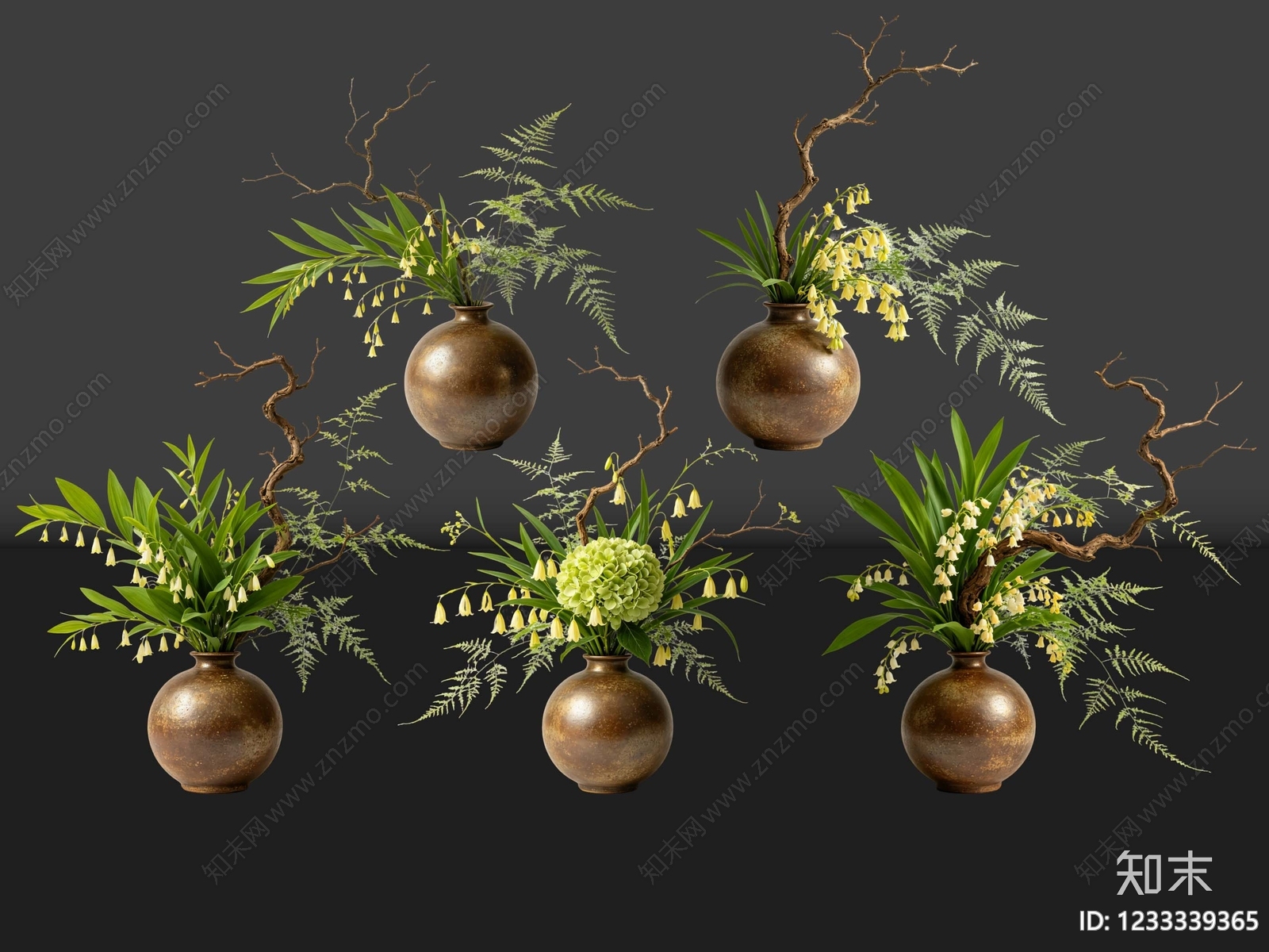 新中式花瓶SU模型下载【ID:1233339365】