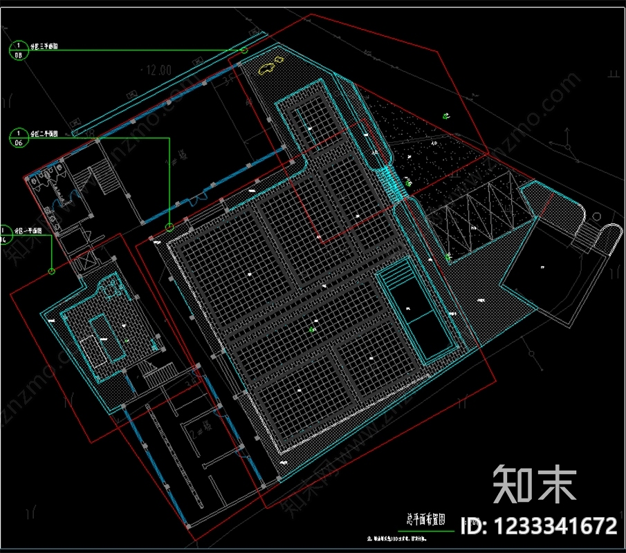 庭院cad施工图下载【ID:1233341672】
