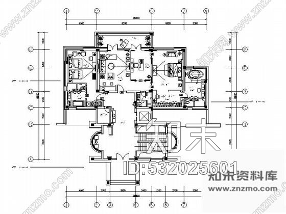 施工图广东综合商业广场五星级豪华商务会议型酒店CAD装修施工图施工图下载【ID:532025601】