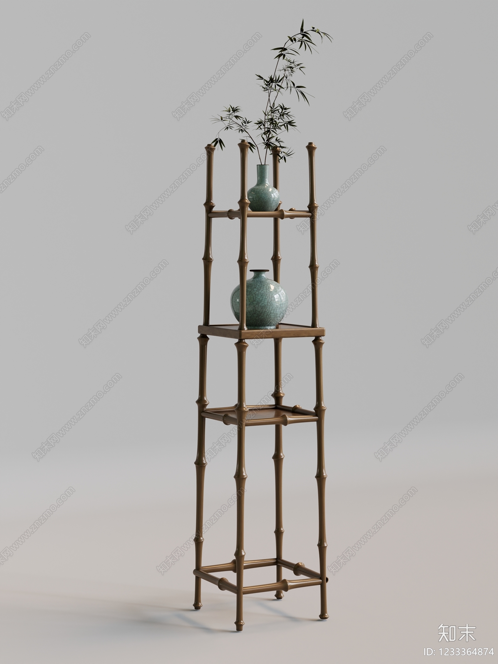 新中式花几SU模型下载【ID:1233364874】