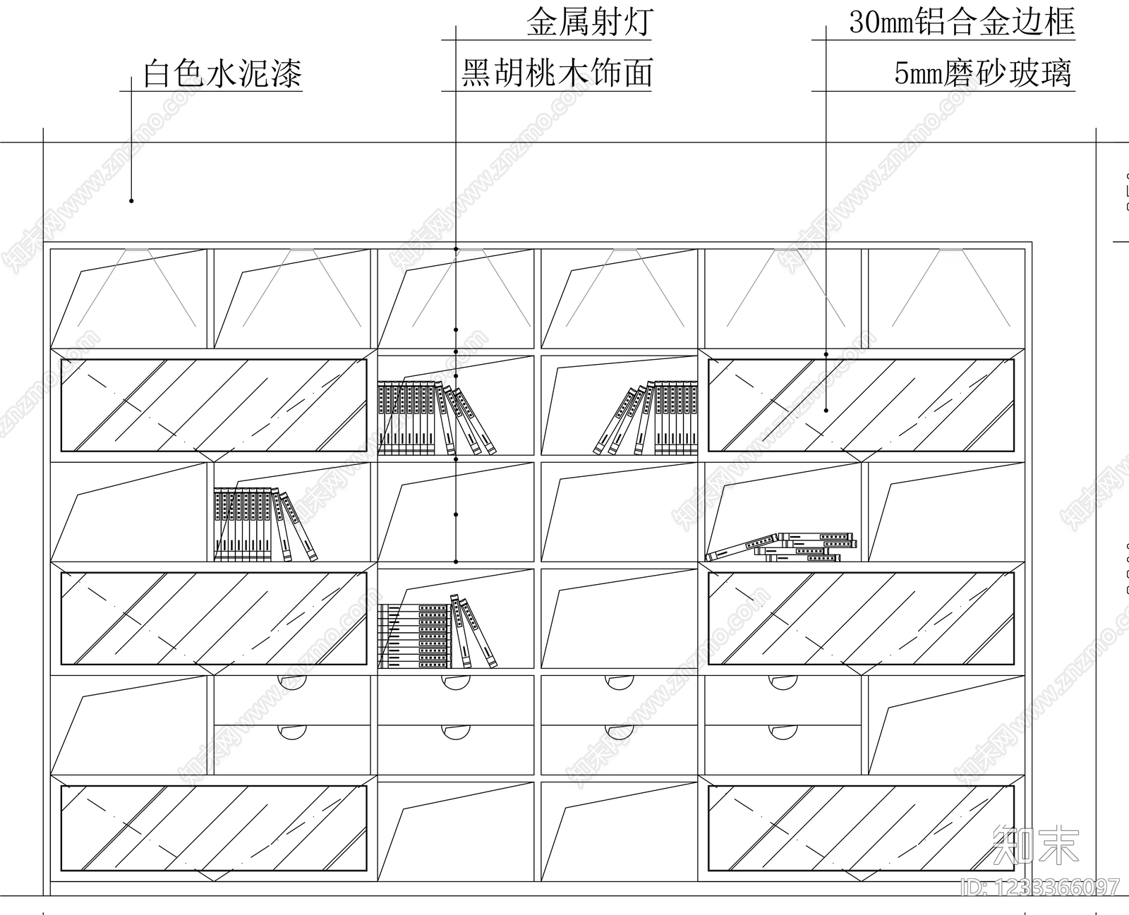 柜子cad施工图下载【ID:1233366097】