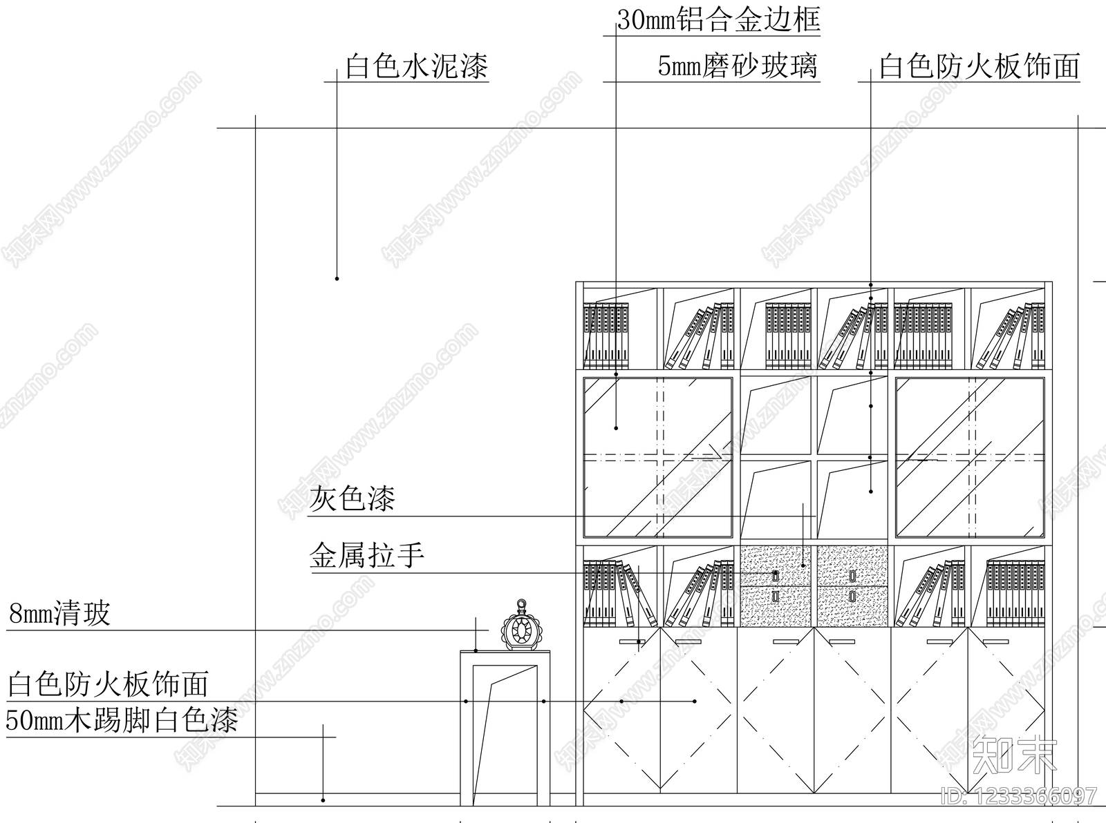 柜子cad施工图下载【ID:1233366097】