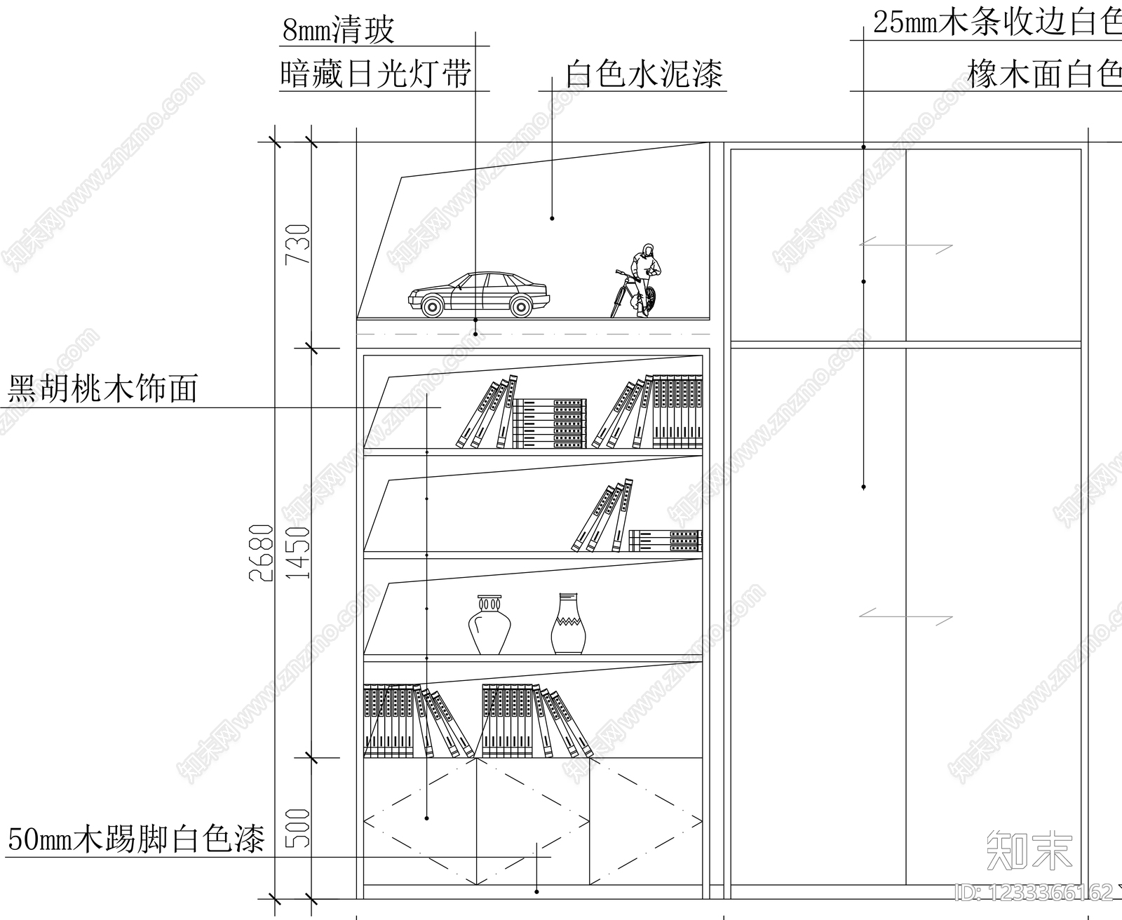 柜子cad施工图下载【ID:1233366162】