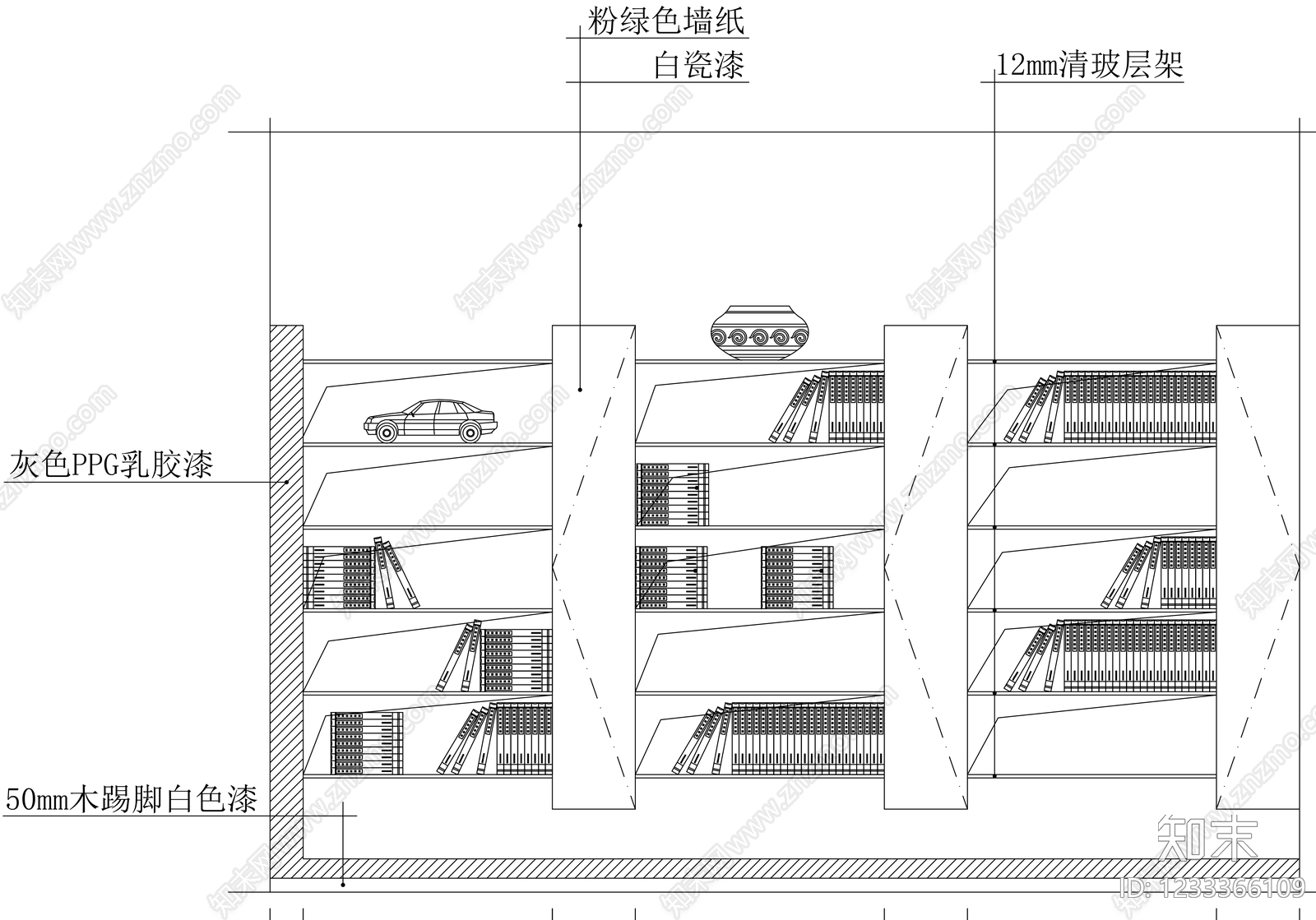 柜子cad施工图下载【ID:1233366109】