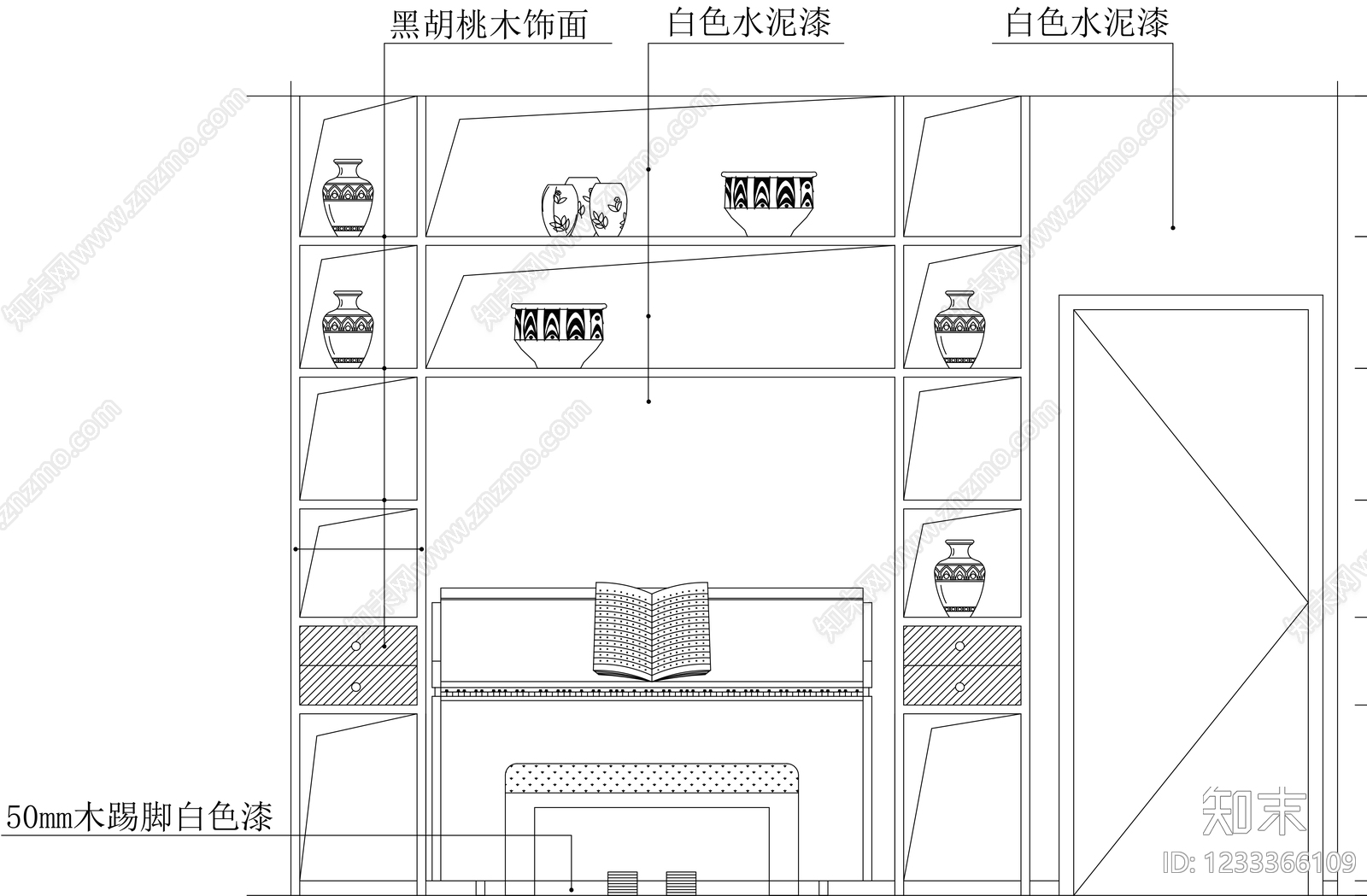 柜子cad施工图下载【ID:1233366109】