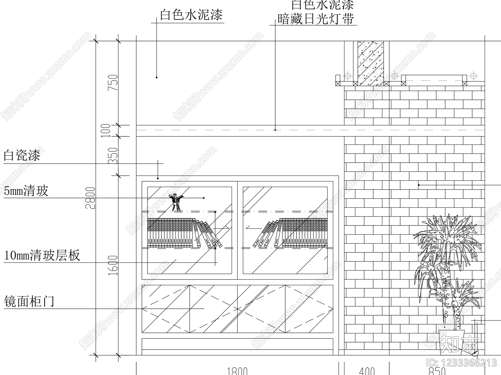 柜子cad施工图下载【ID:1233366213】