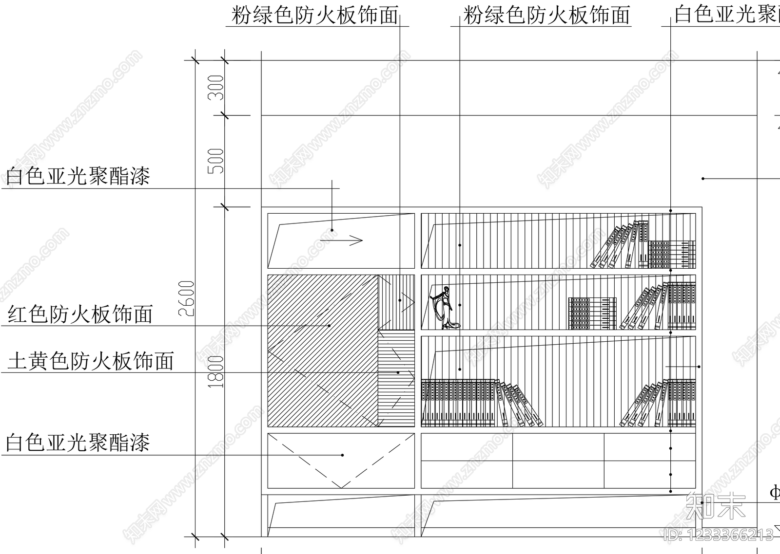 柜子cad施工图下载【ID:1233366213】