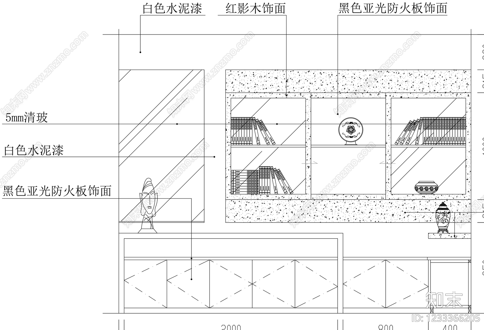 柜子cad施工图下载【ID:1233366205】