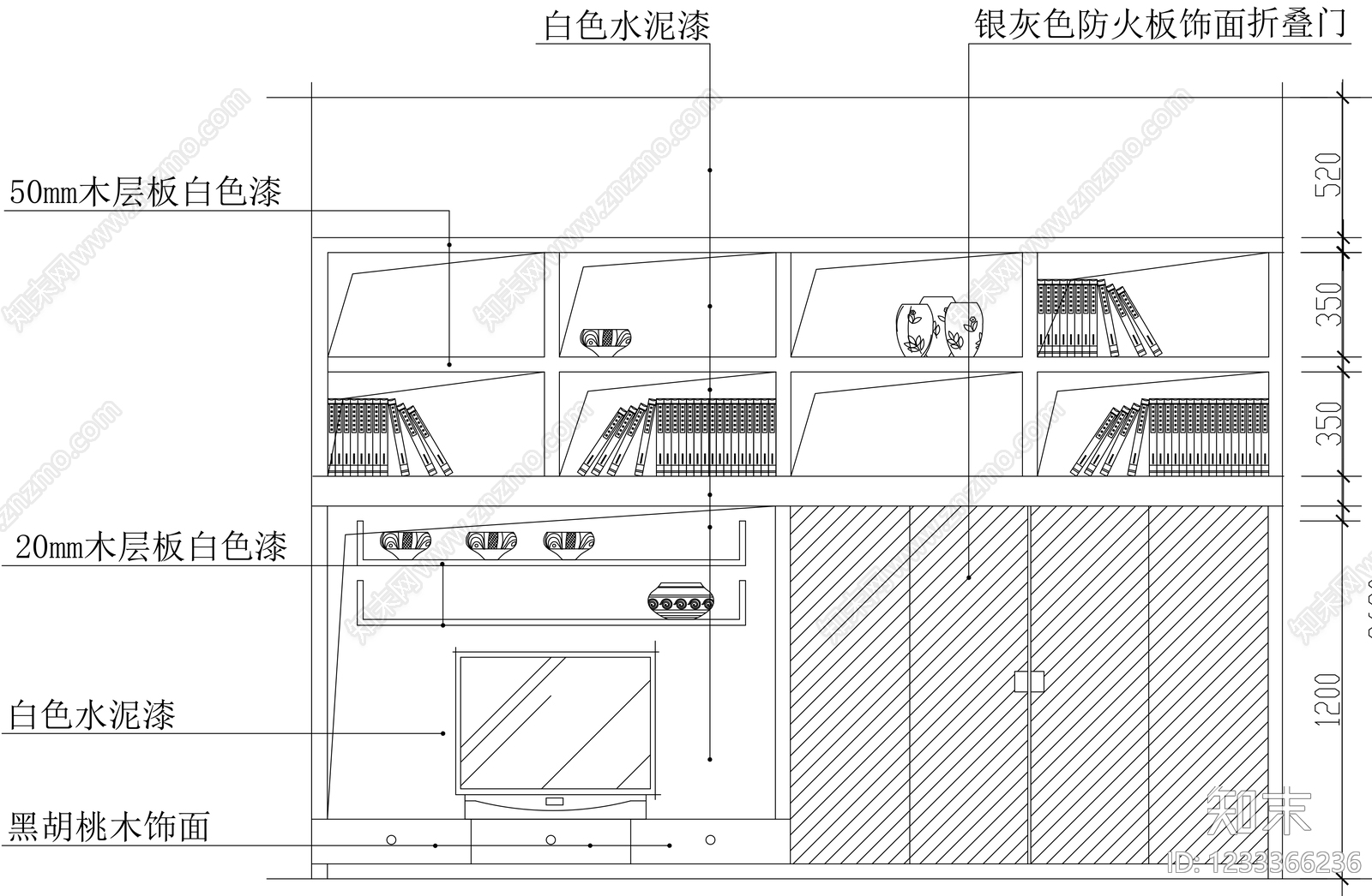 柜子cad施工图下载【ID:1233366236】