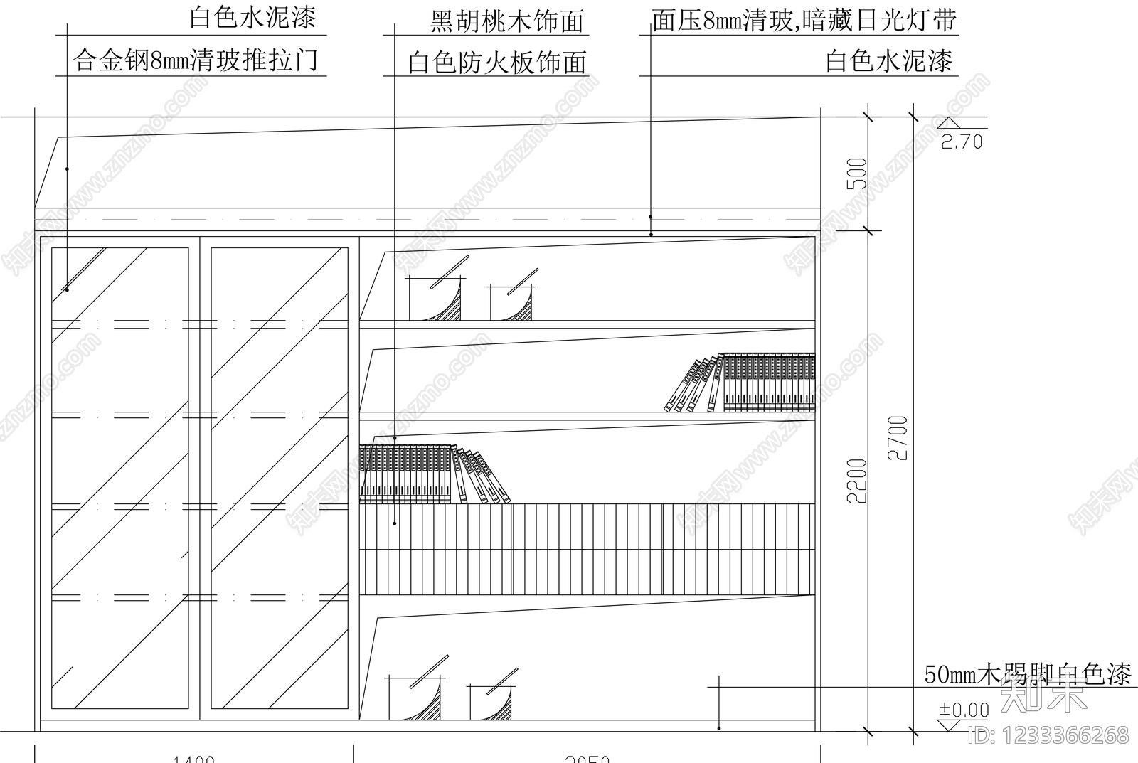 柜子cad施工图下载【ID:1233366268】