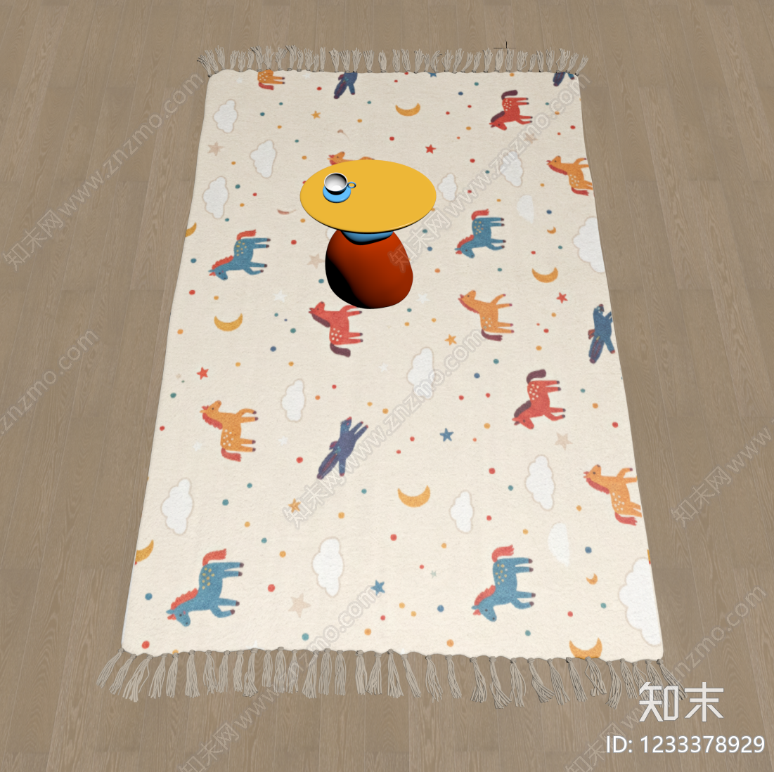 现代儿童地毯SU模型下载【ID:1233378929】