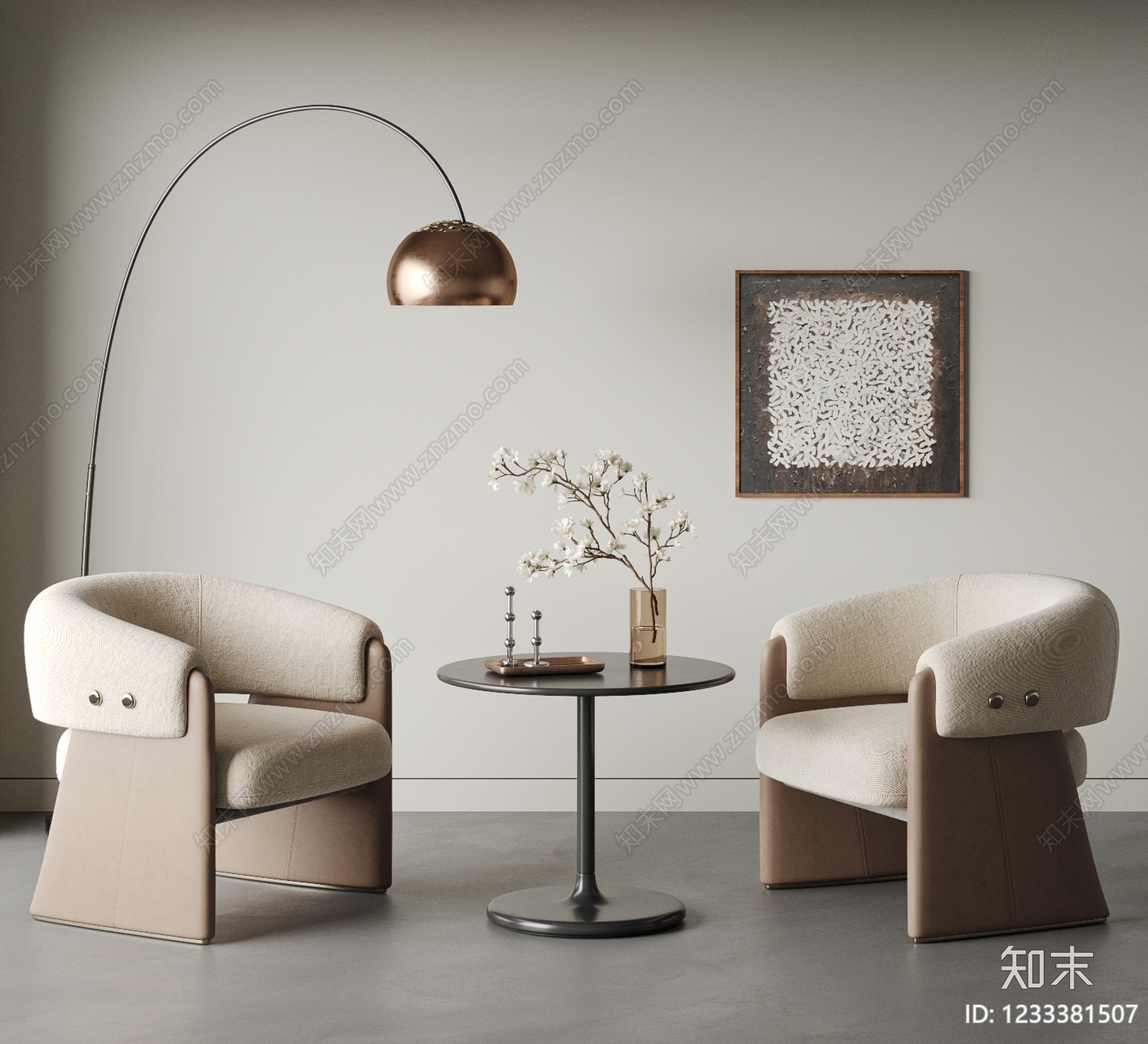 中古风休闲桌椅SU模型下载【ID:1233381507】