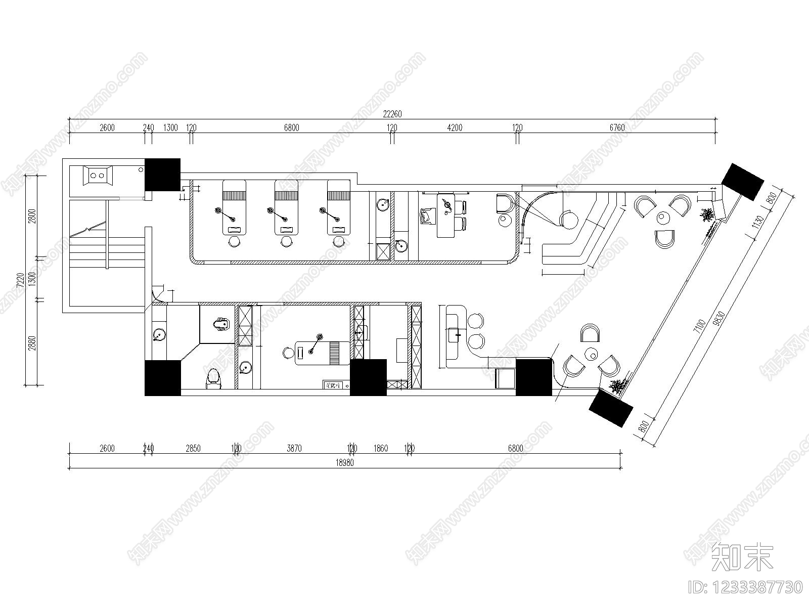 医院cad施工图下载【ID:1233387730】