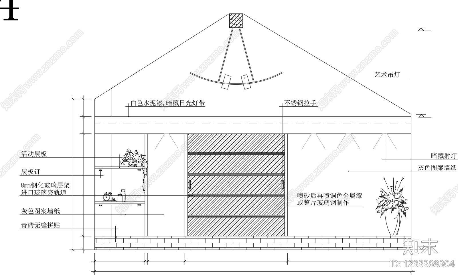 柜子cad施工图下载【ID:1233389304】