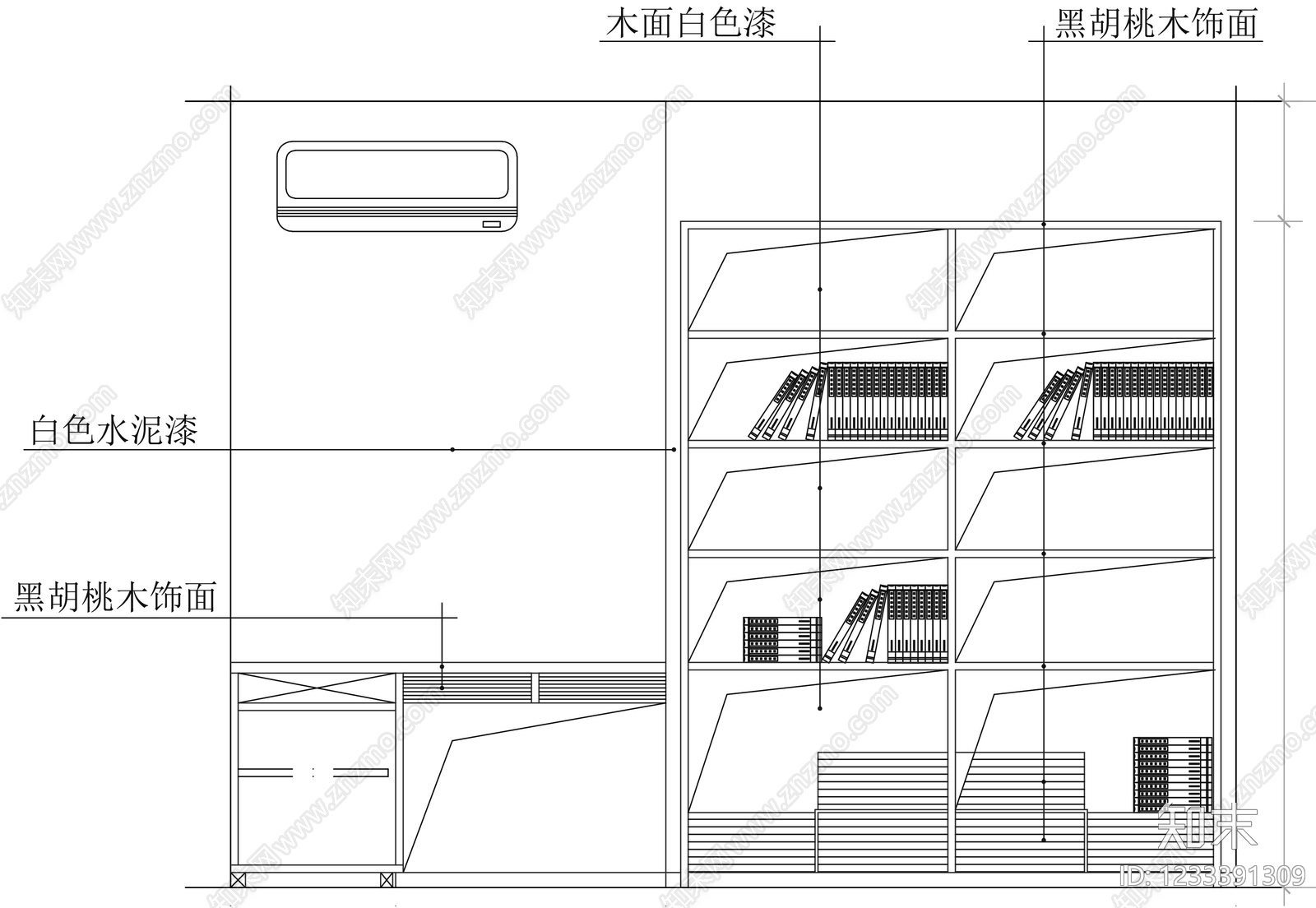 柜子cad施工图下载【ID:1233391309】