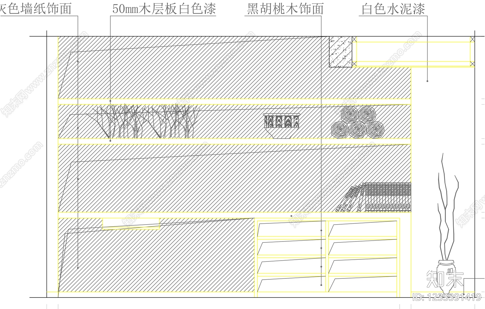 柜子cad施工图下载【ID:1233391419】