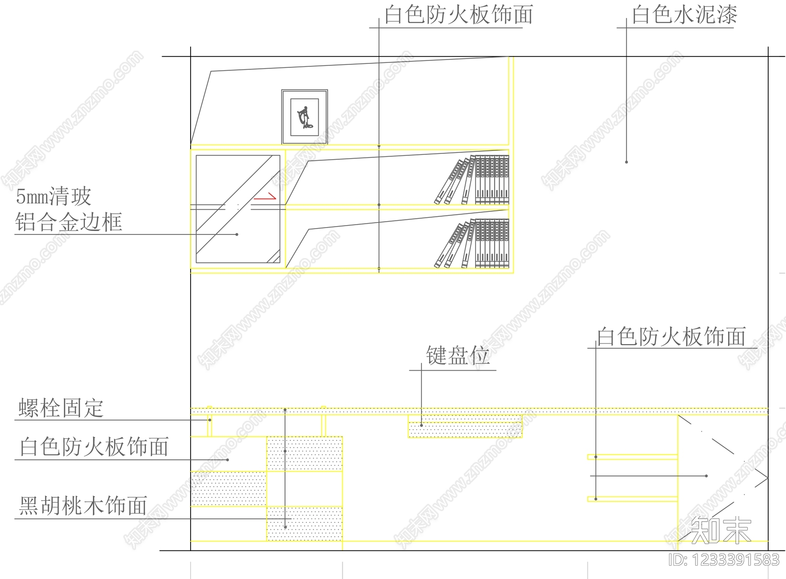 柜子cad施工图下载【ID:1233391583】