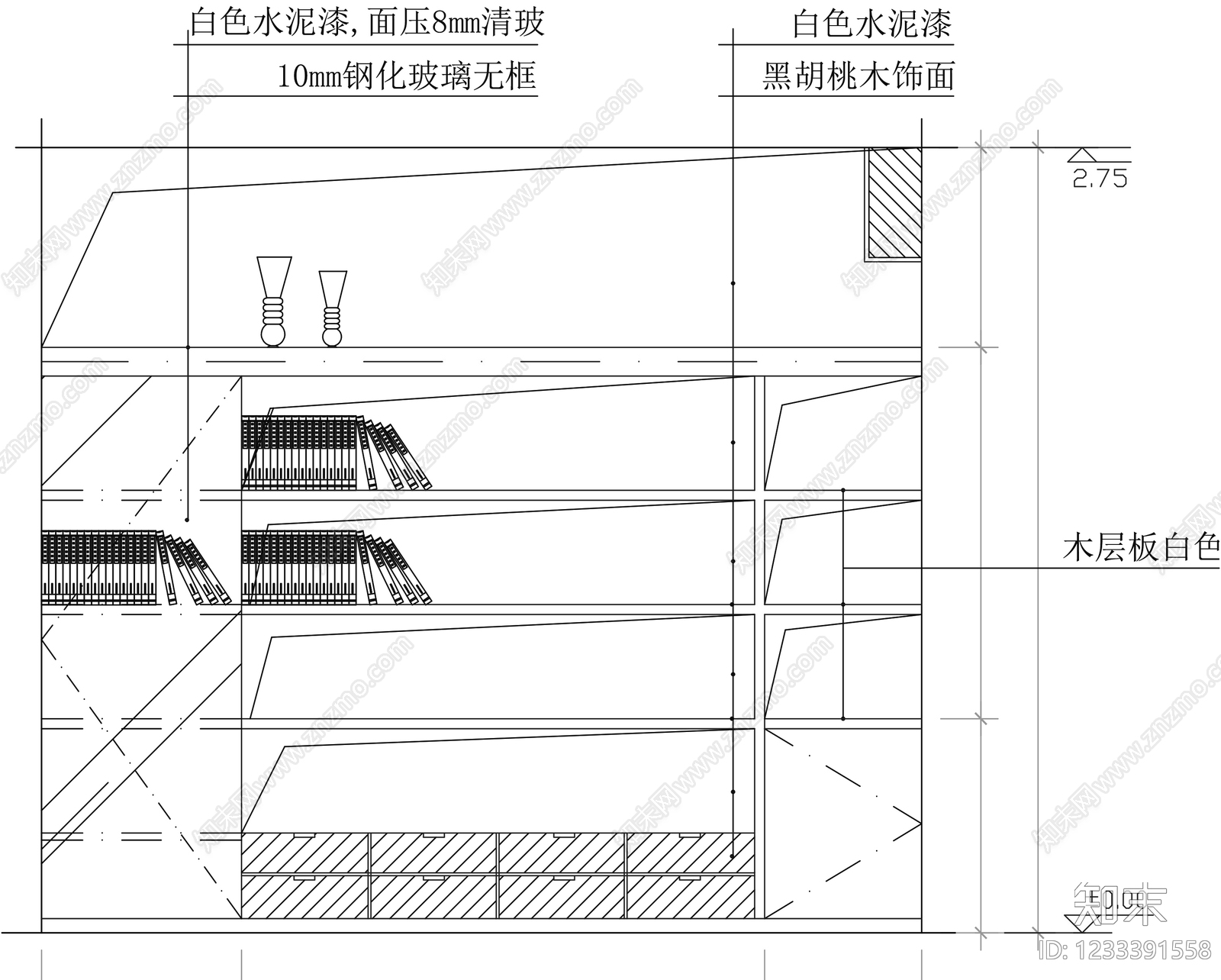 柜子cad施工图下载【ID:1233391558】