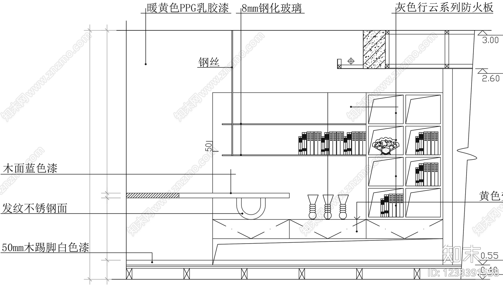 柜子cad施工图下载【ID:1233391558】