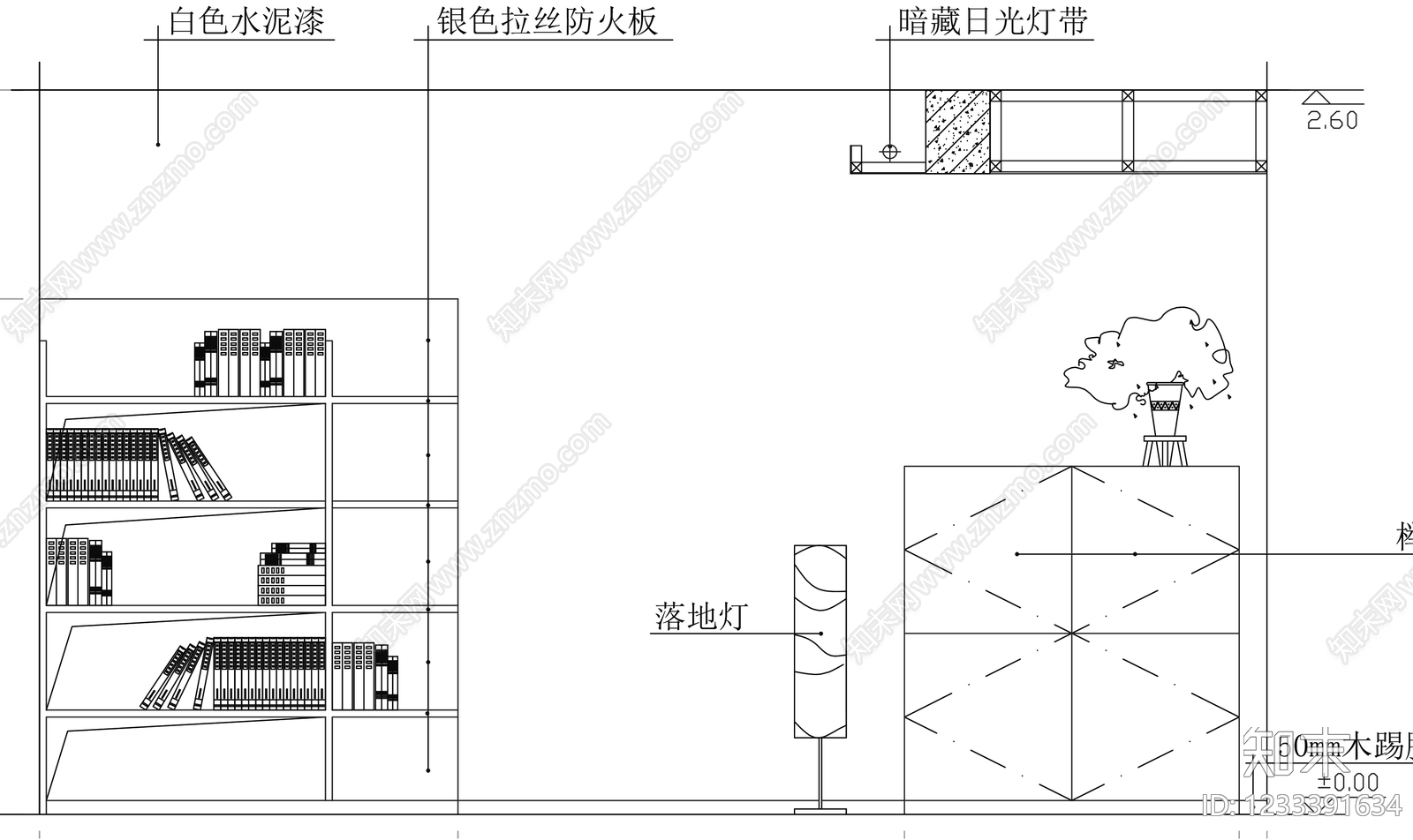 柜子cad施工图下载【ID:1233391634】