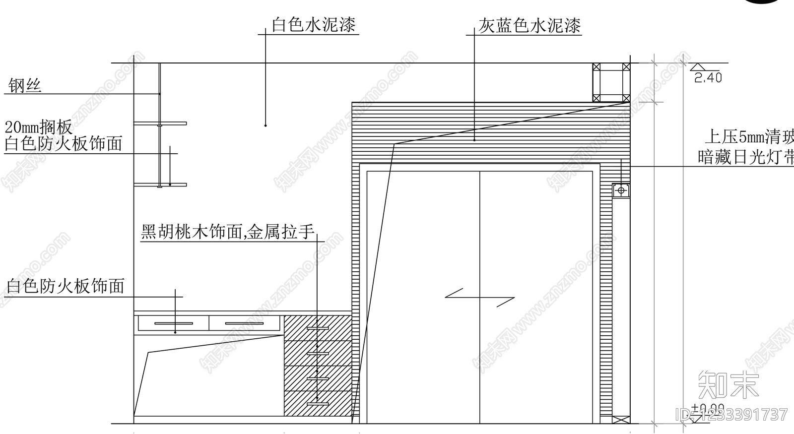 柜子cad施工图下载【ID:1233391737】