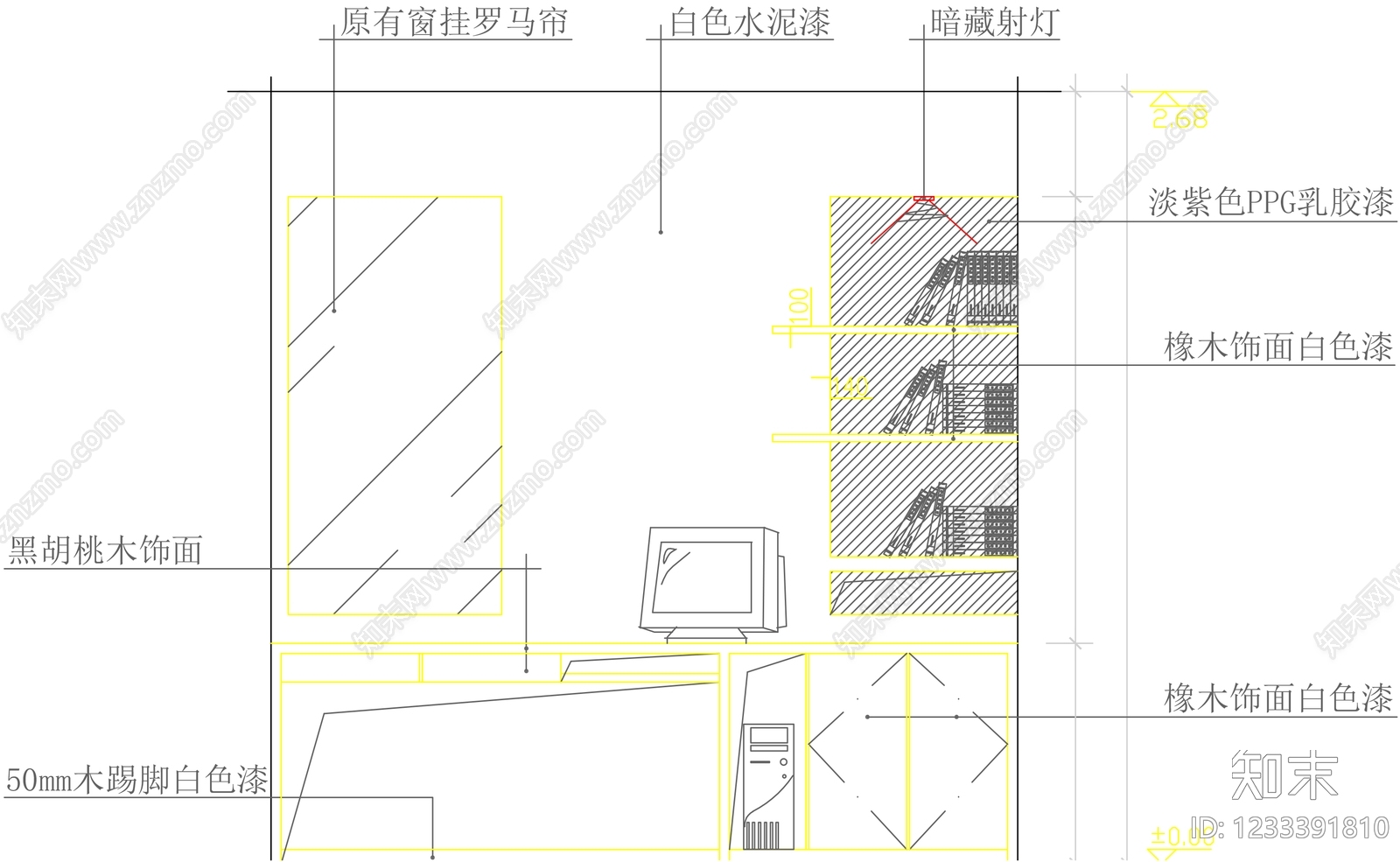 柜子cad施工图下载【ID:1233391810】