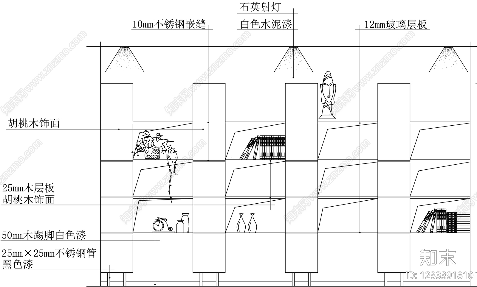 柜子cad施工图下载【ID:1233391810】