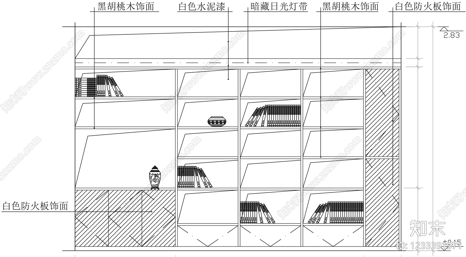 柜子cad施工图下载【ID:1233391971】
