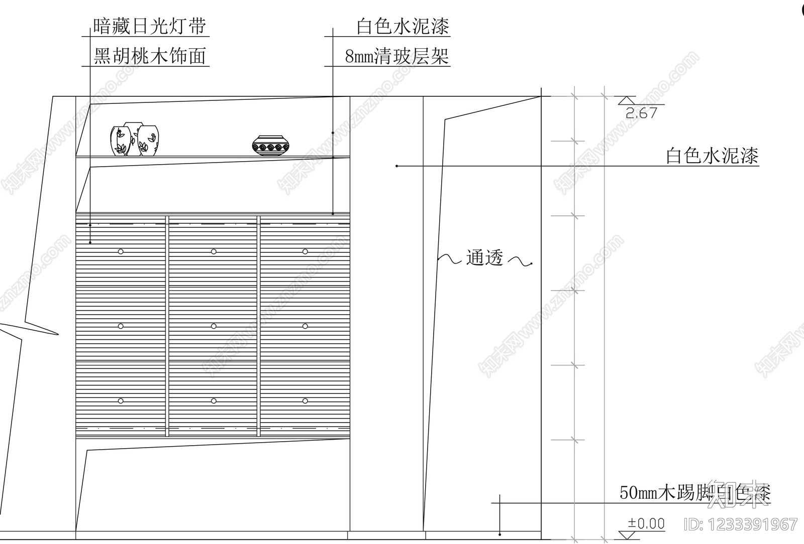 柜子cad施工图下载【ID:1233391967】