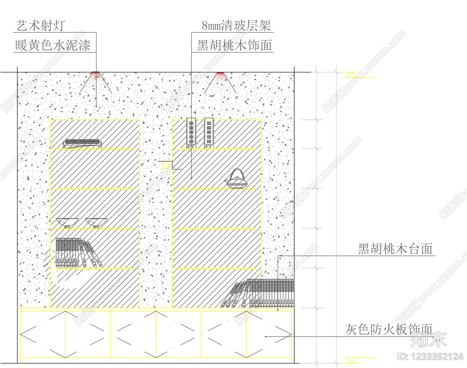 柜子cad施工图下载【ID:1233392124】