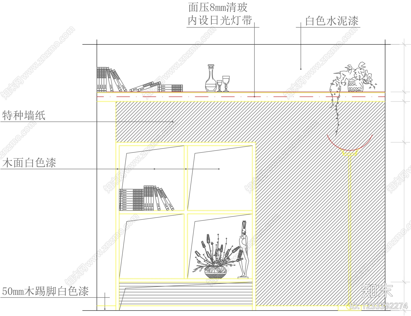 柜子cad施工图下载【ID:1233392274】
