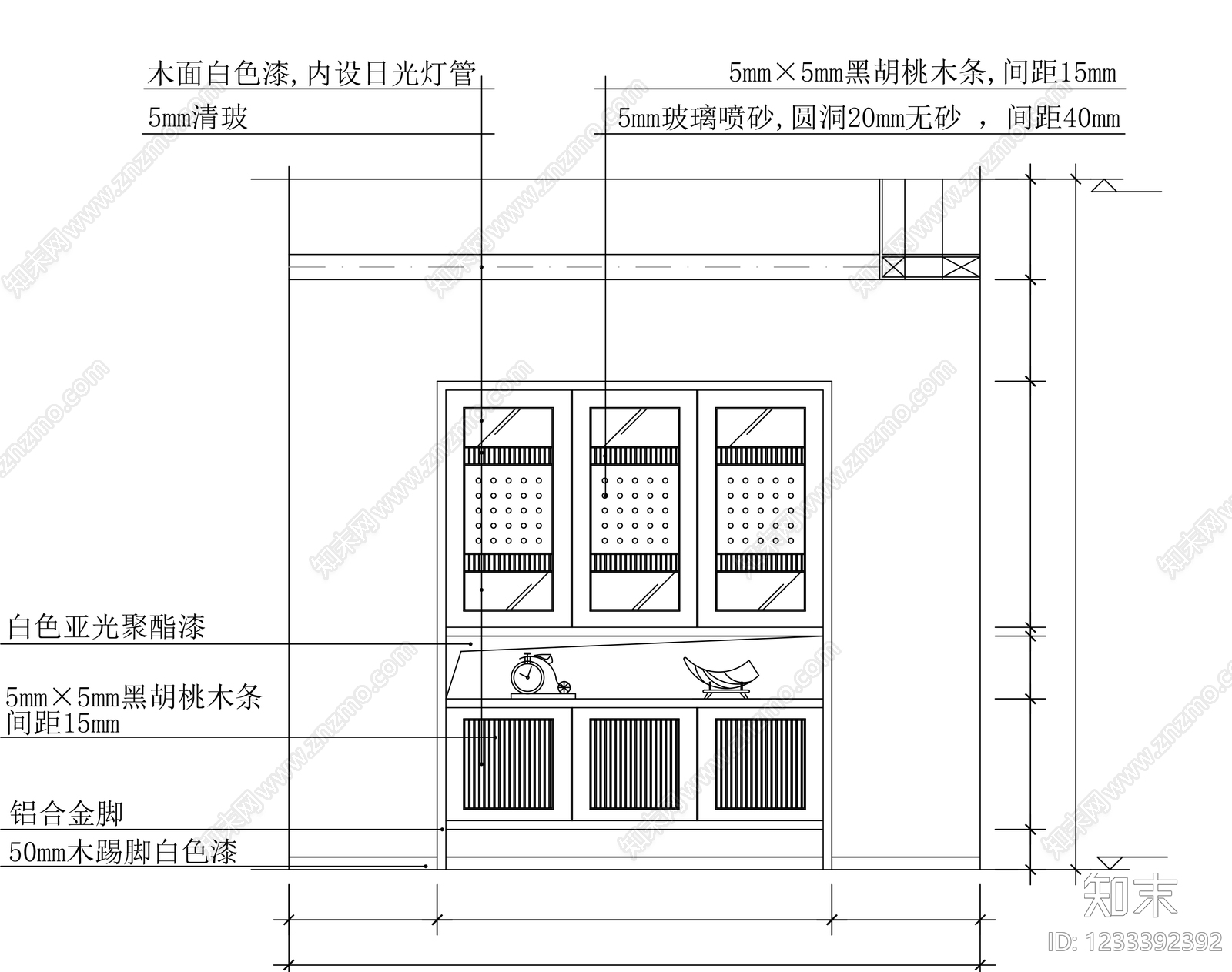 柜子cad施工图下载【ID:1233392392】